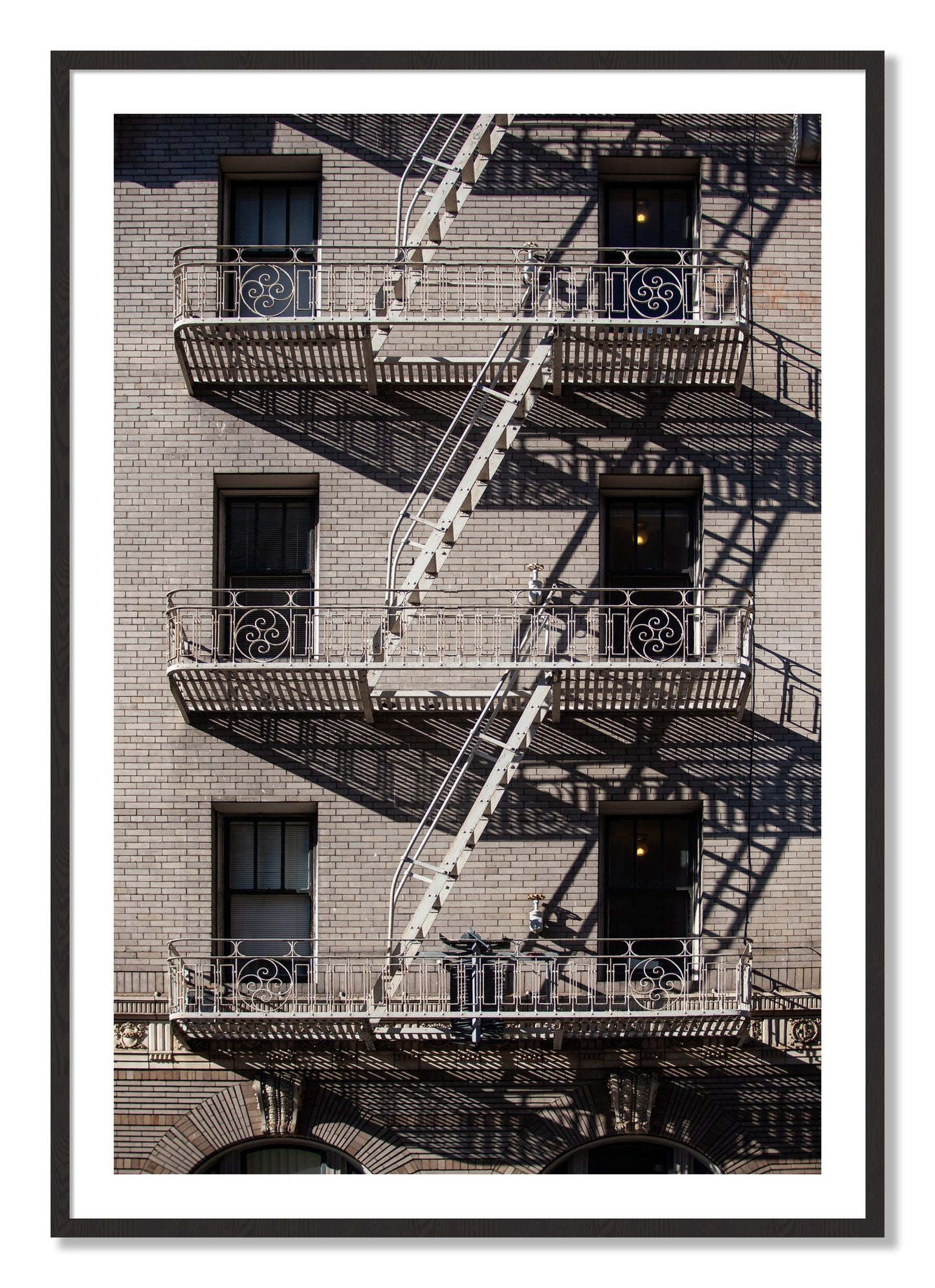 Framed photograph of Escape by Dylan Ozanich, Black Walnut frame, Borders