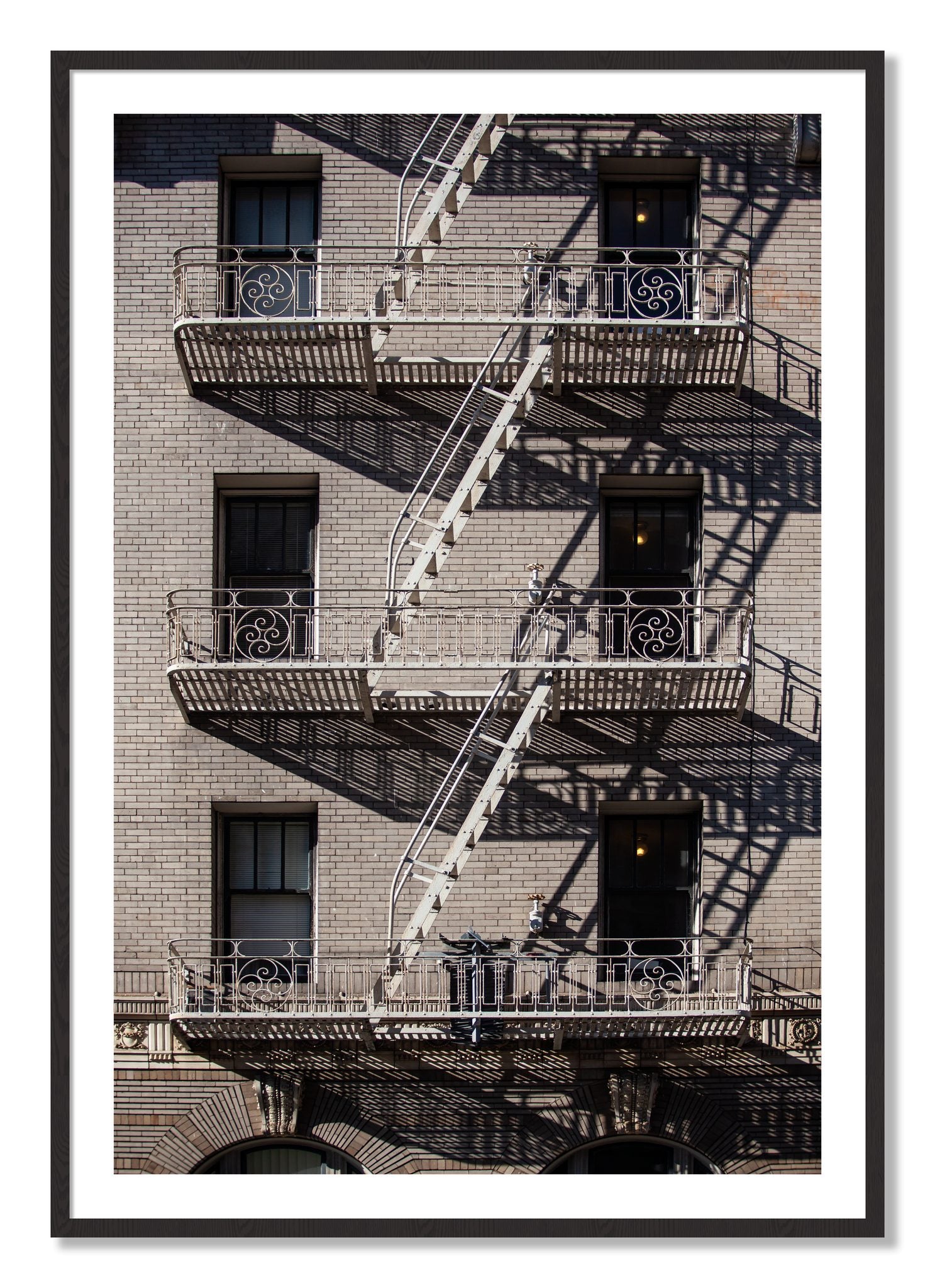 Framed photograph of Escape by Dylan Ozanich, Black Walnut frame, Borders