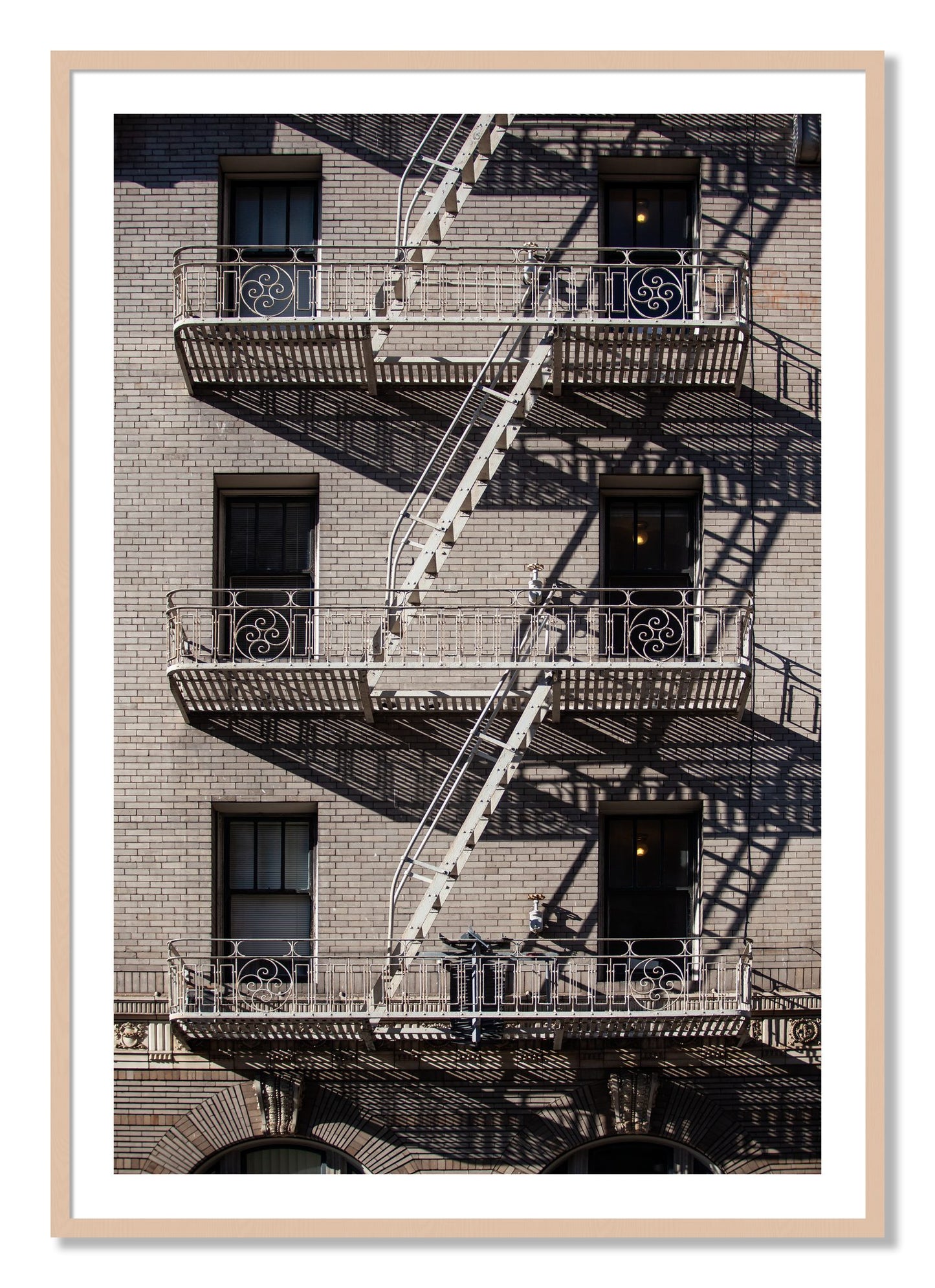 Framed photograph of Escape by Dylan Ozanich, Maple frame, Borders