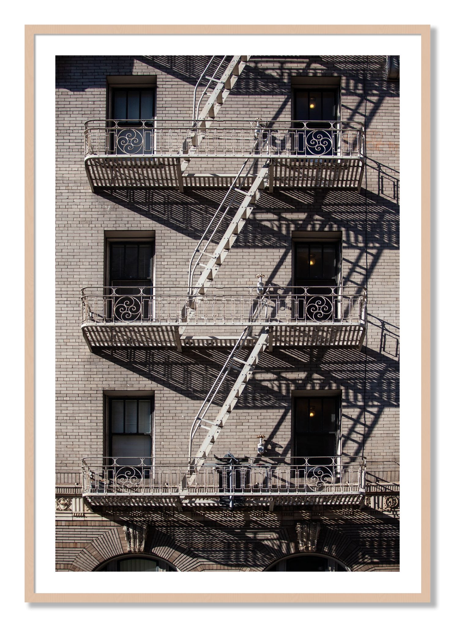 Framed photograph of Escape by Dylan Ozanich, Maple frame, Borders