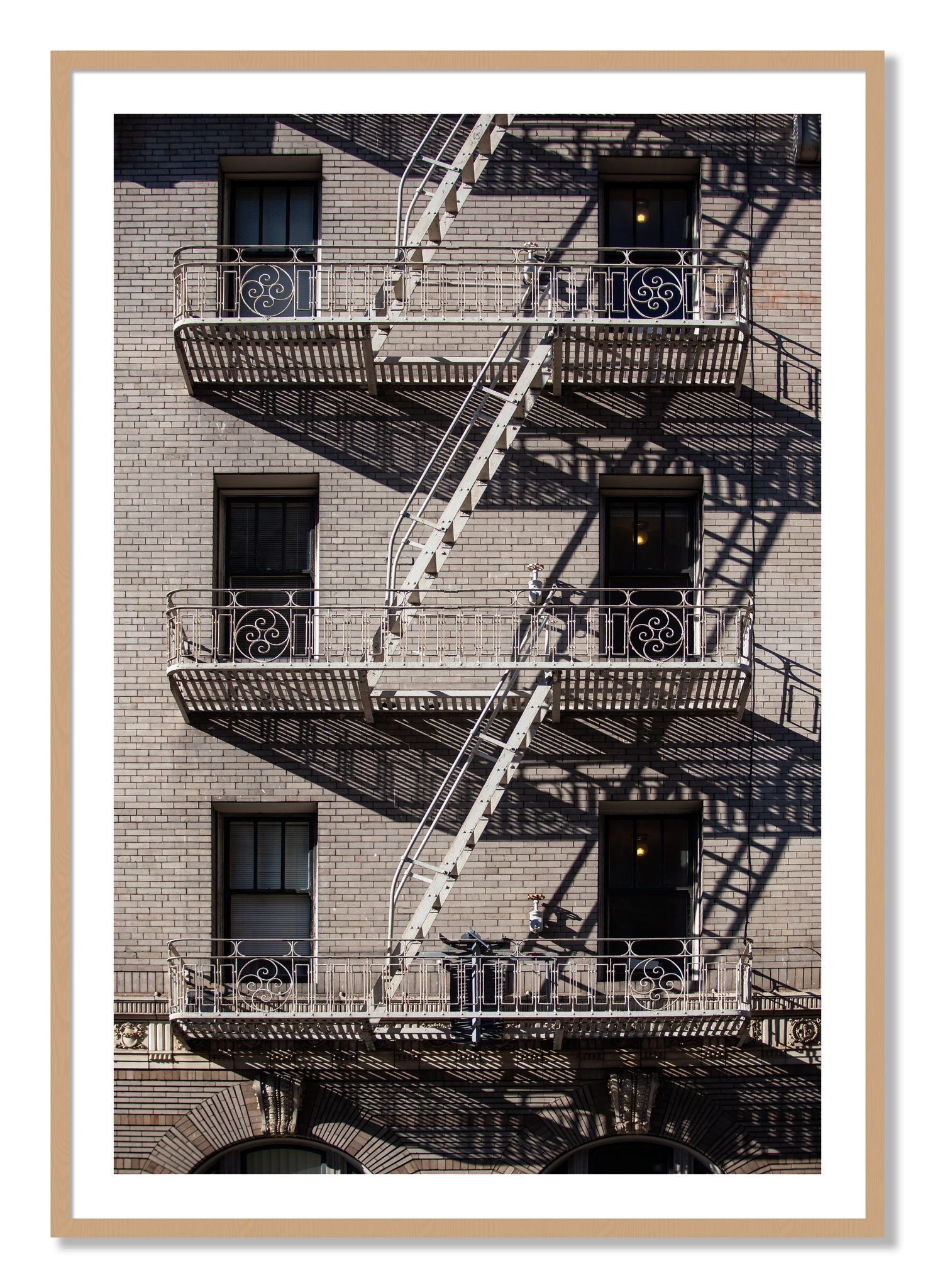 Framed photograph of Escape by Dylan Ozanich, Oak frame, Borders