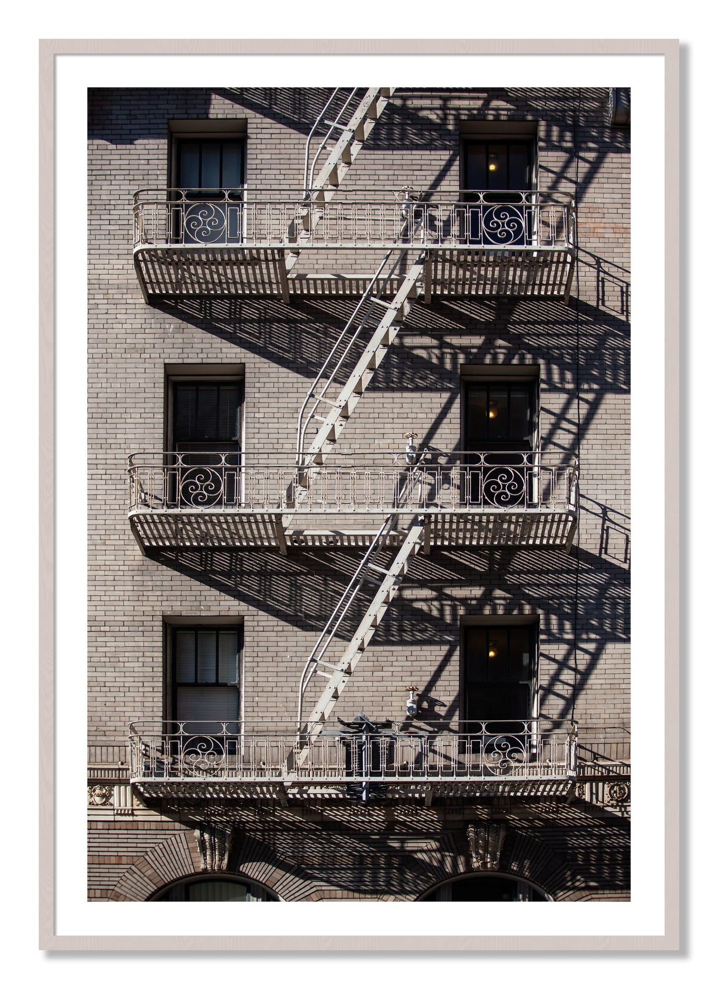 Framed photograph of Escape by Dylan Ozanich, White Maple frame, Borders