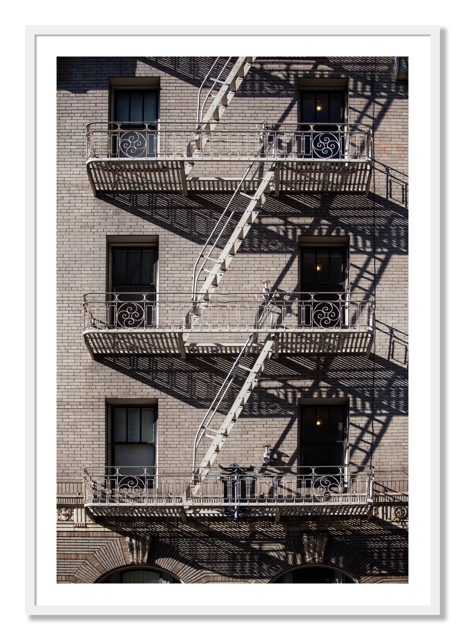 Framed photograph of Escape by Dylan Ozanich, White frame, Borders