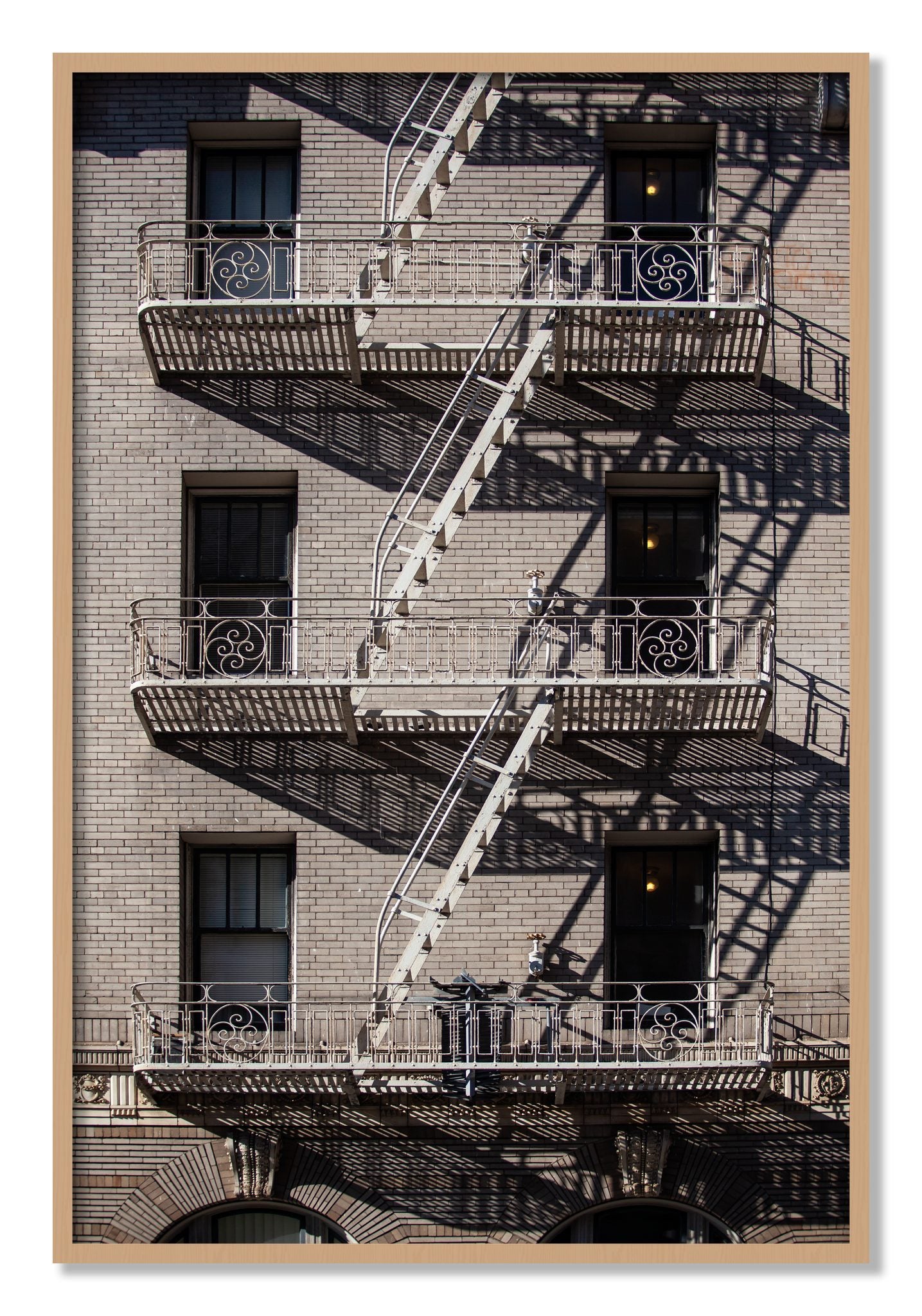 Framed photograph of Escape by Dylan Ozanich, Oak frame, Full Bleed