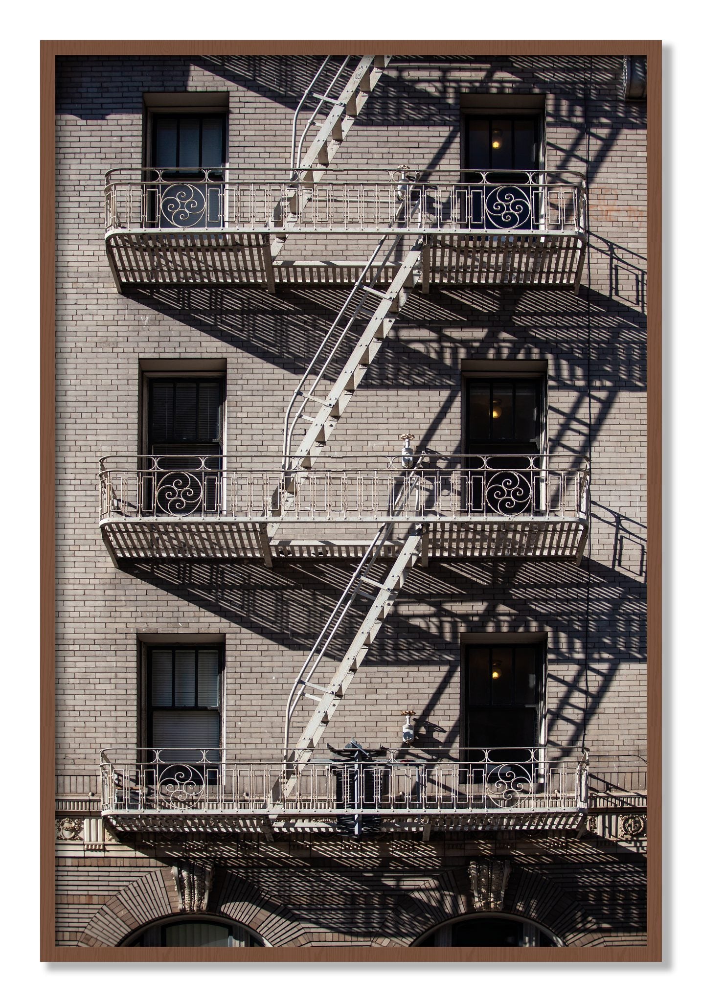 Framed photograph of Escape by Dylan Ozanich, Walnut frame, Full Bleed