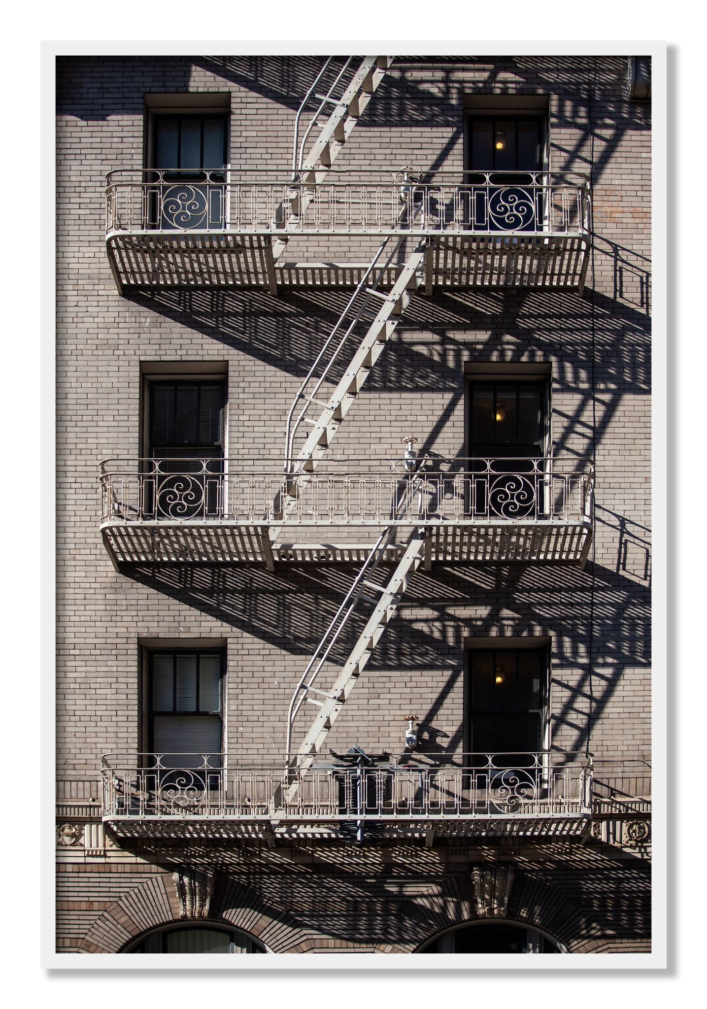Framed photograph of Escape by Dylan Ozanich, White frame, Full Bleed