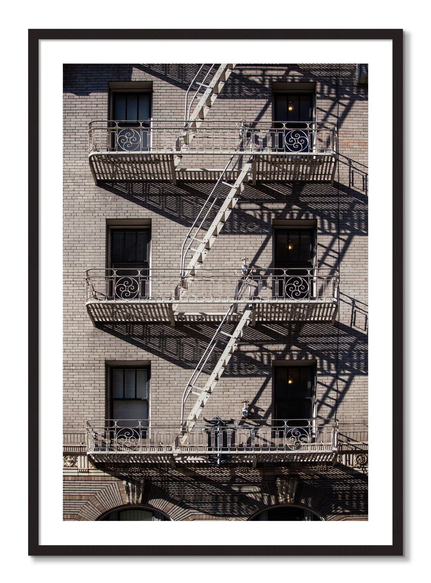 Framed photograph of Escape by Dylan Ozanich, Black Walnut frame, Borders