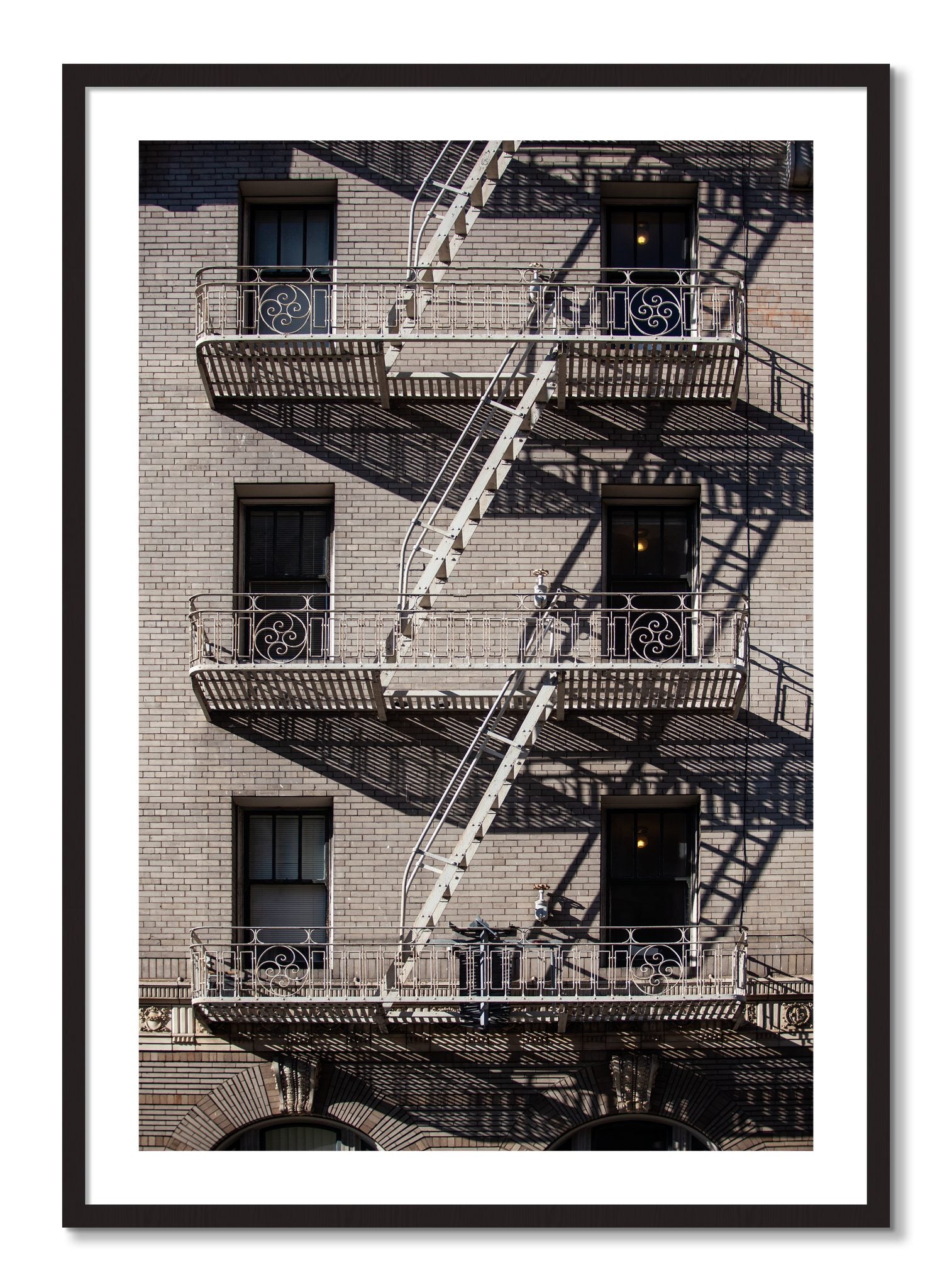Framed photograph of Escape by Dylan Ozanich, Black Walnut frame, Borders