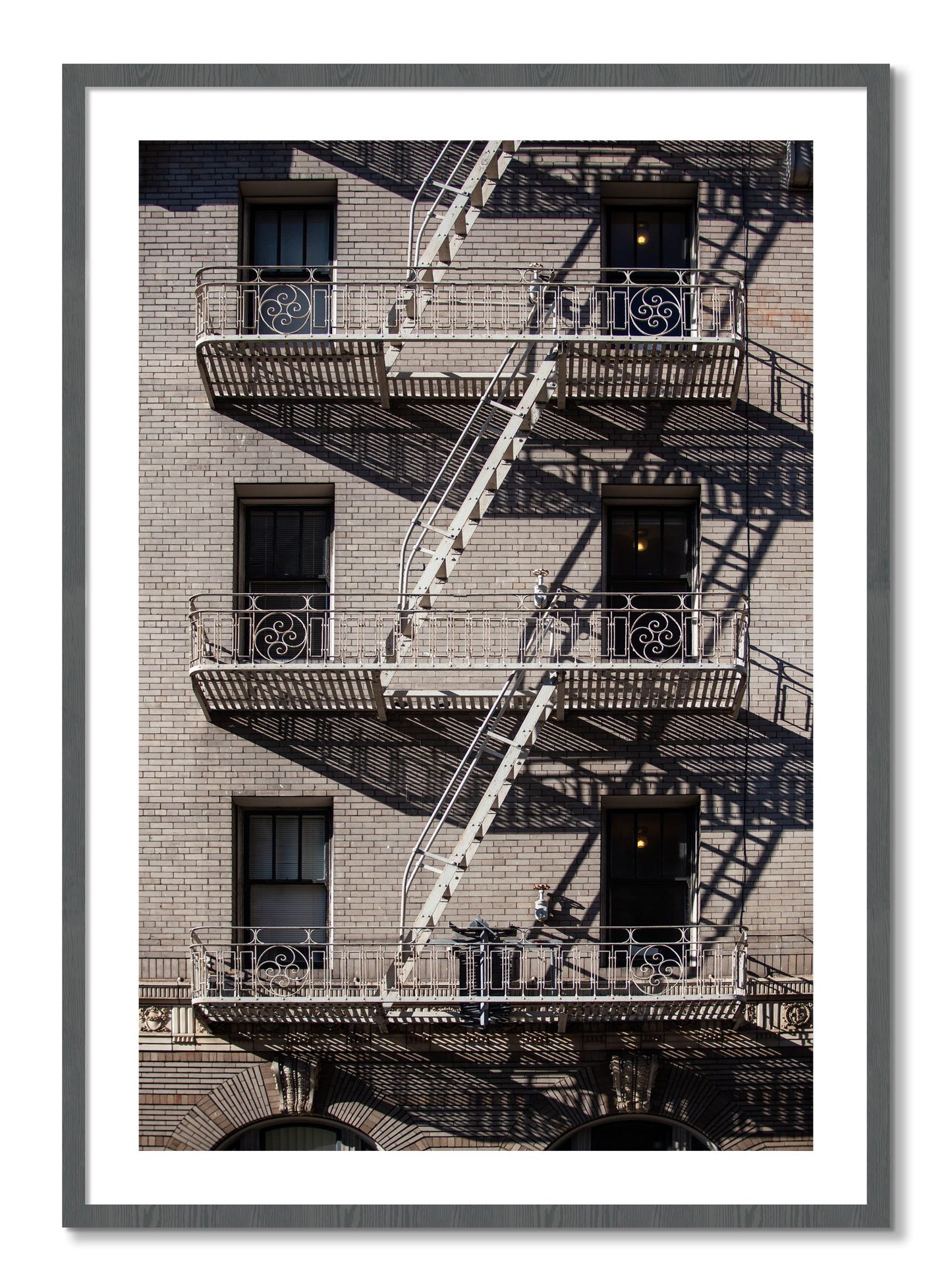 Framed photograph of Escape by Dylan Ozanich, Grey frame, Borders