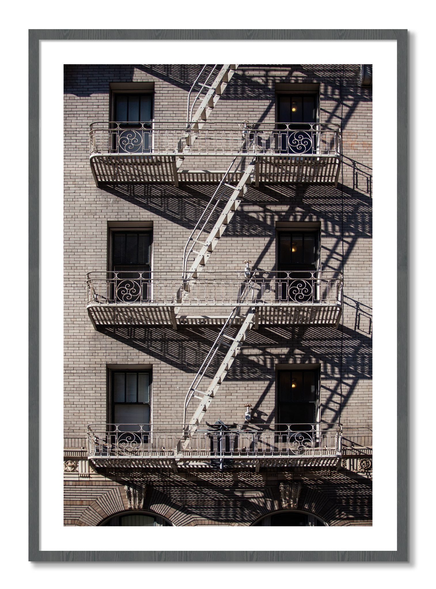 Framed photograph of Escape by Dylan Ozanich, Grey frame, Borders