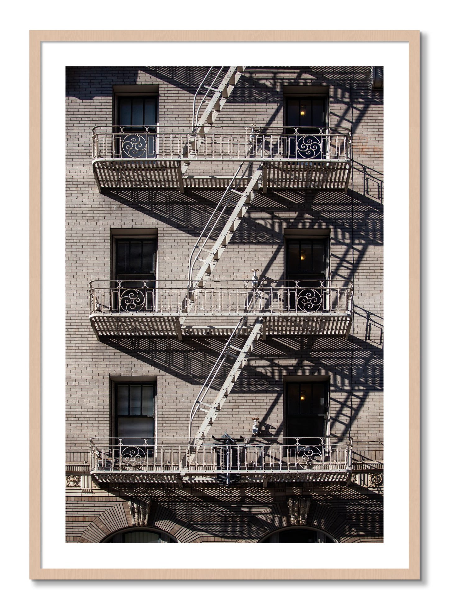 Framed photograph of Escape by Dylan Ozanich, Maple frame, Borders