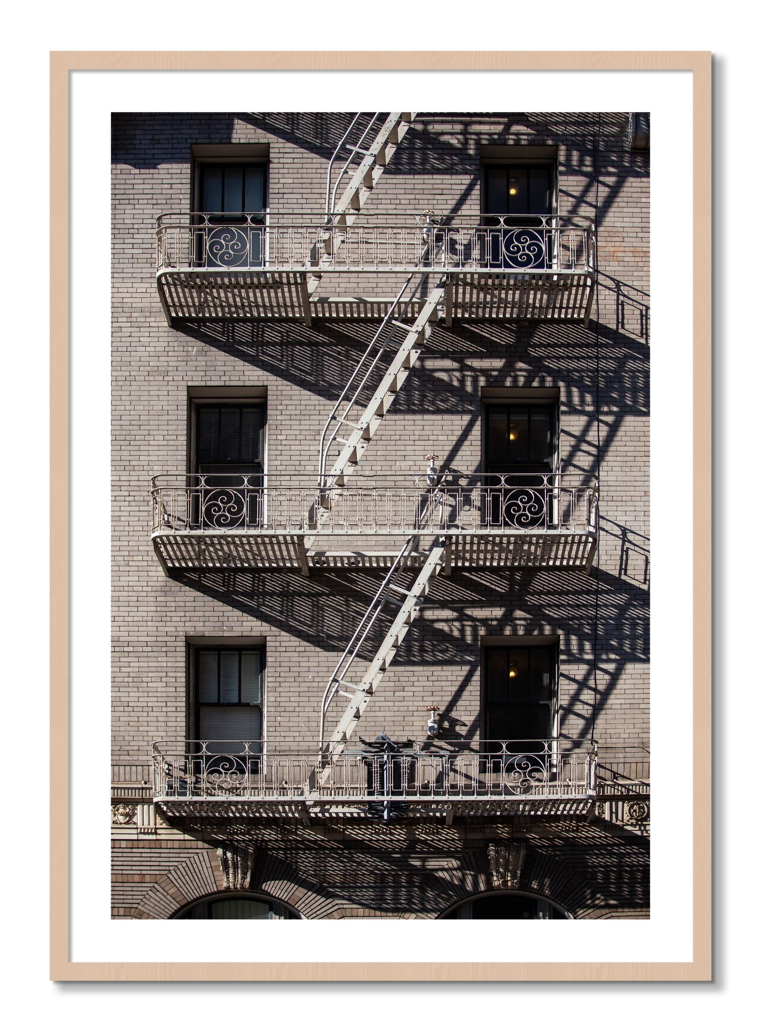 Framed photograph of Escape by Dylan Ozanich, Maple frame, Borders