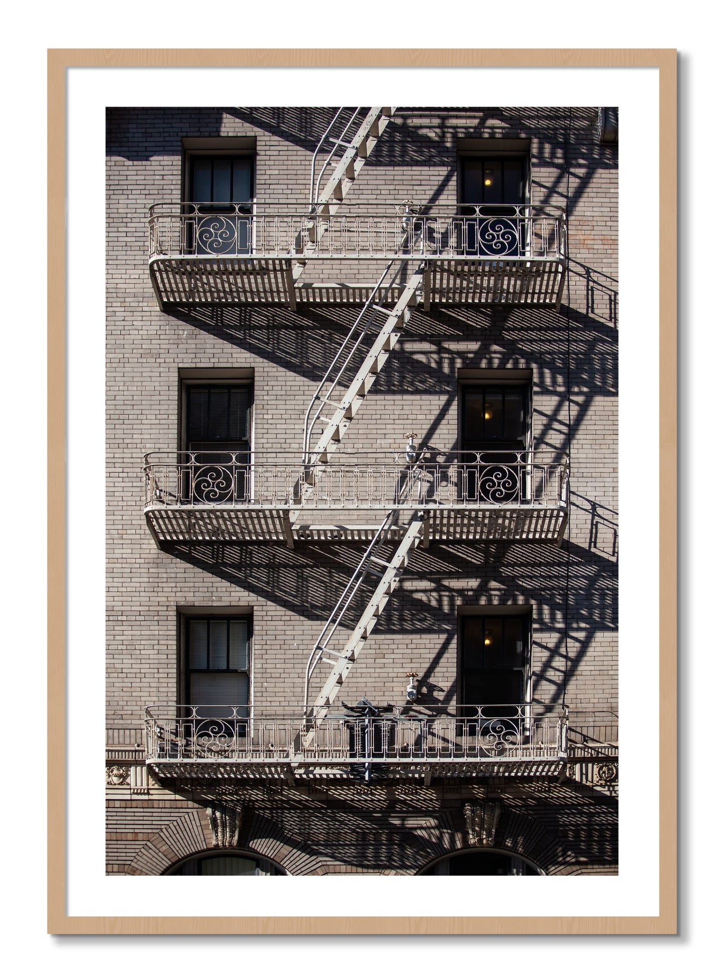 Framed photograph of Escape by Dylan Ozanich, Oak frame, Borders