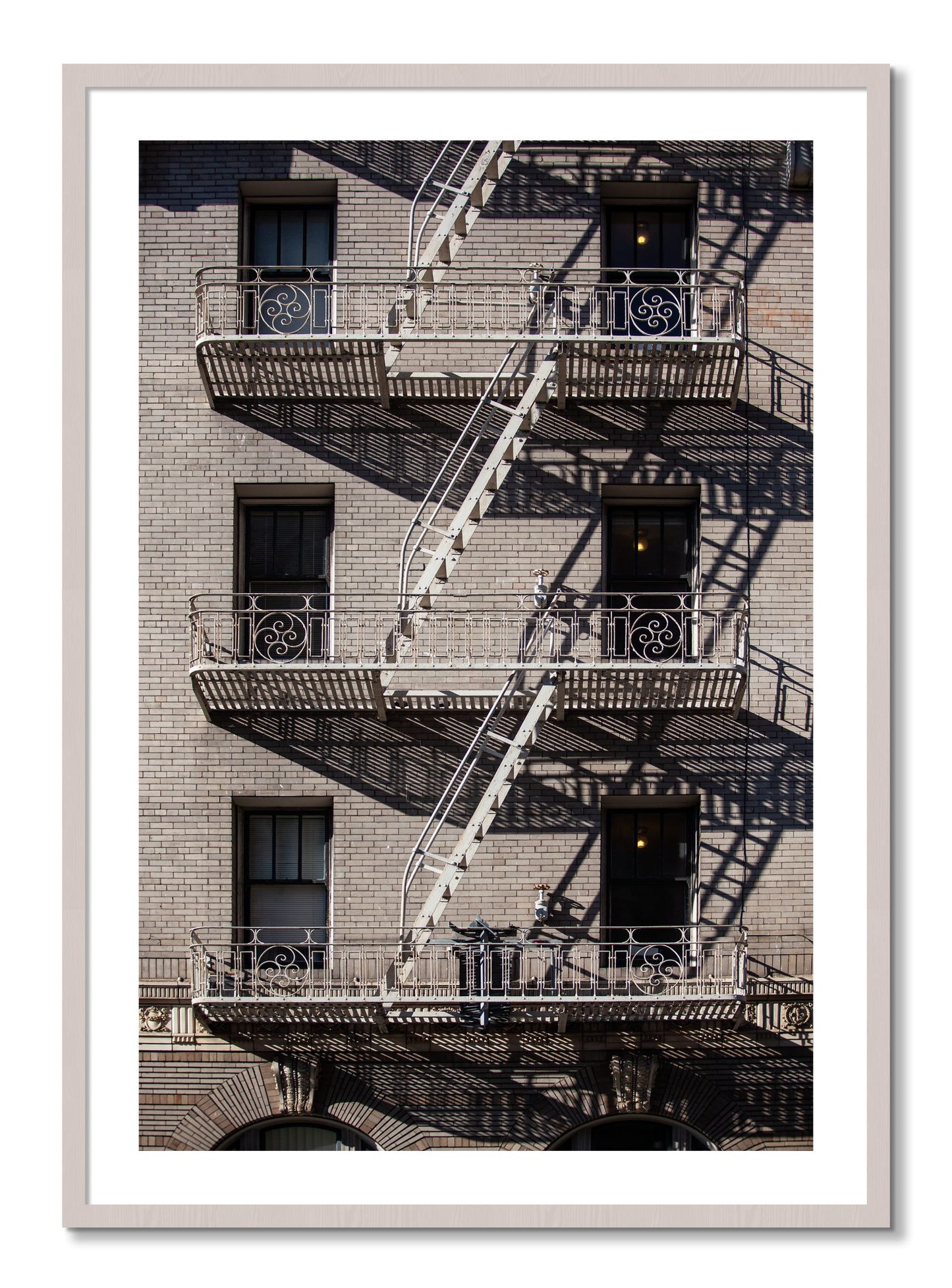Framed photograph of Escape by Dylan Ozanich, White Maple frame, Borders