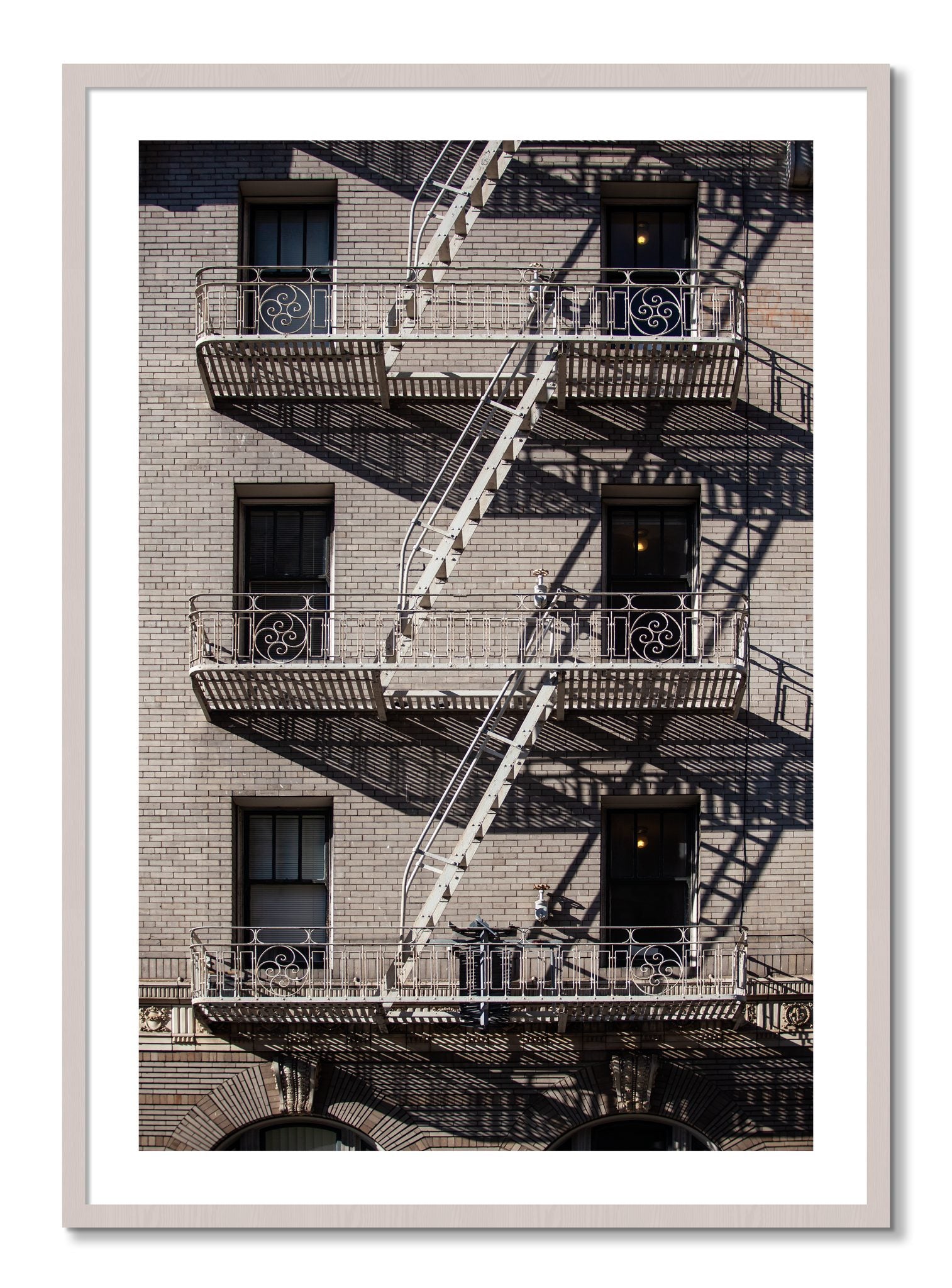 Framed photograph of Escape by Dylan Ozanich, White Maple frame, Borders