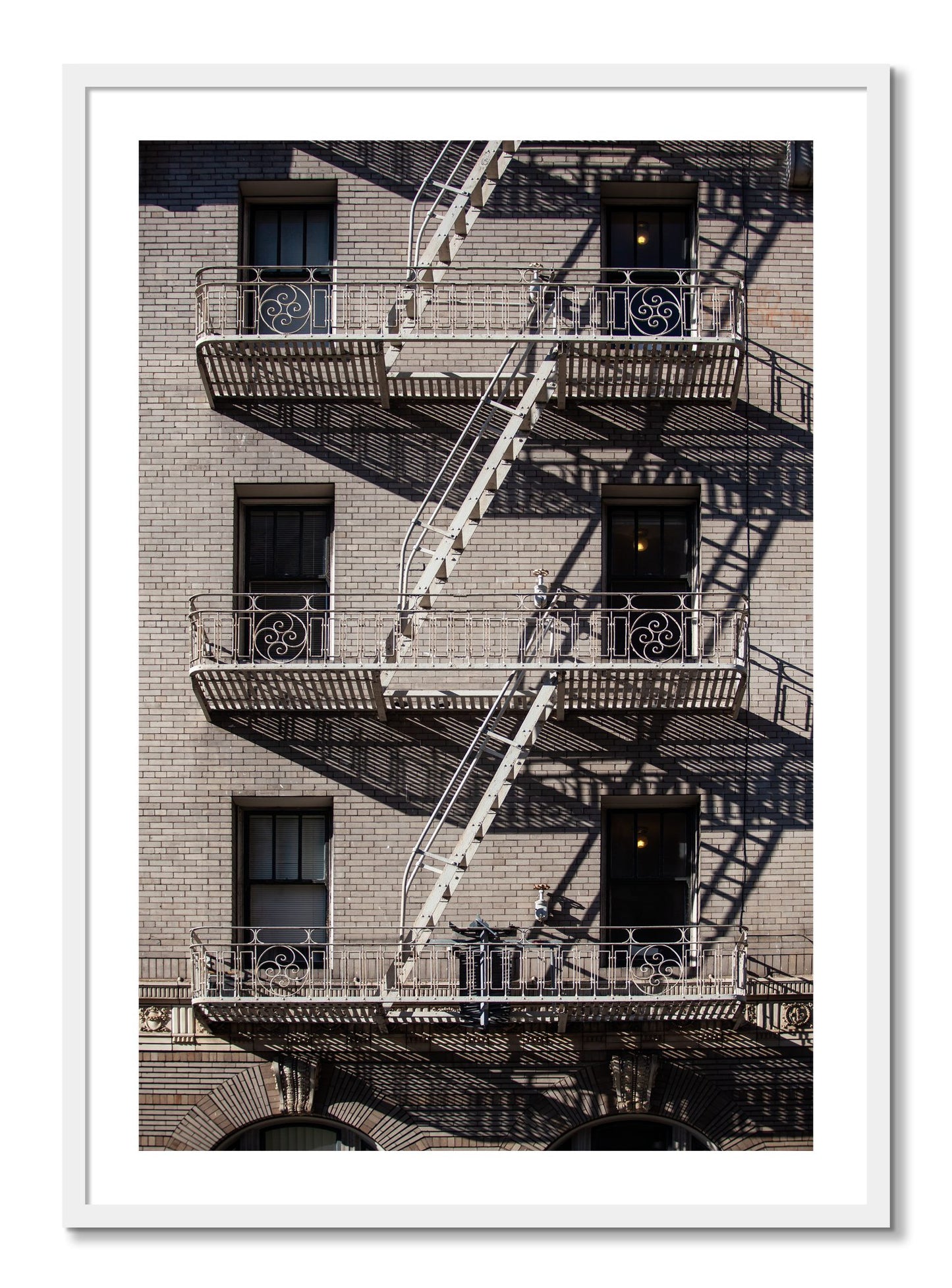 Framed photograph of Escape by Dylan Ozanich, White frame, Borders