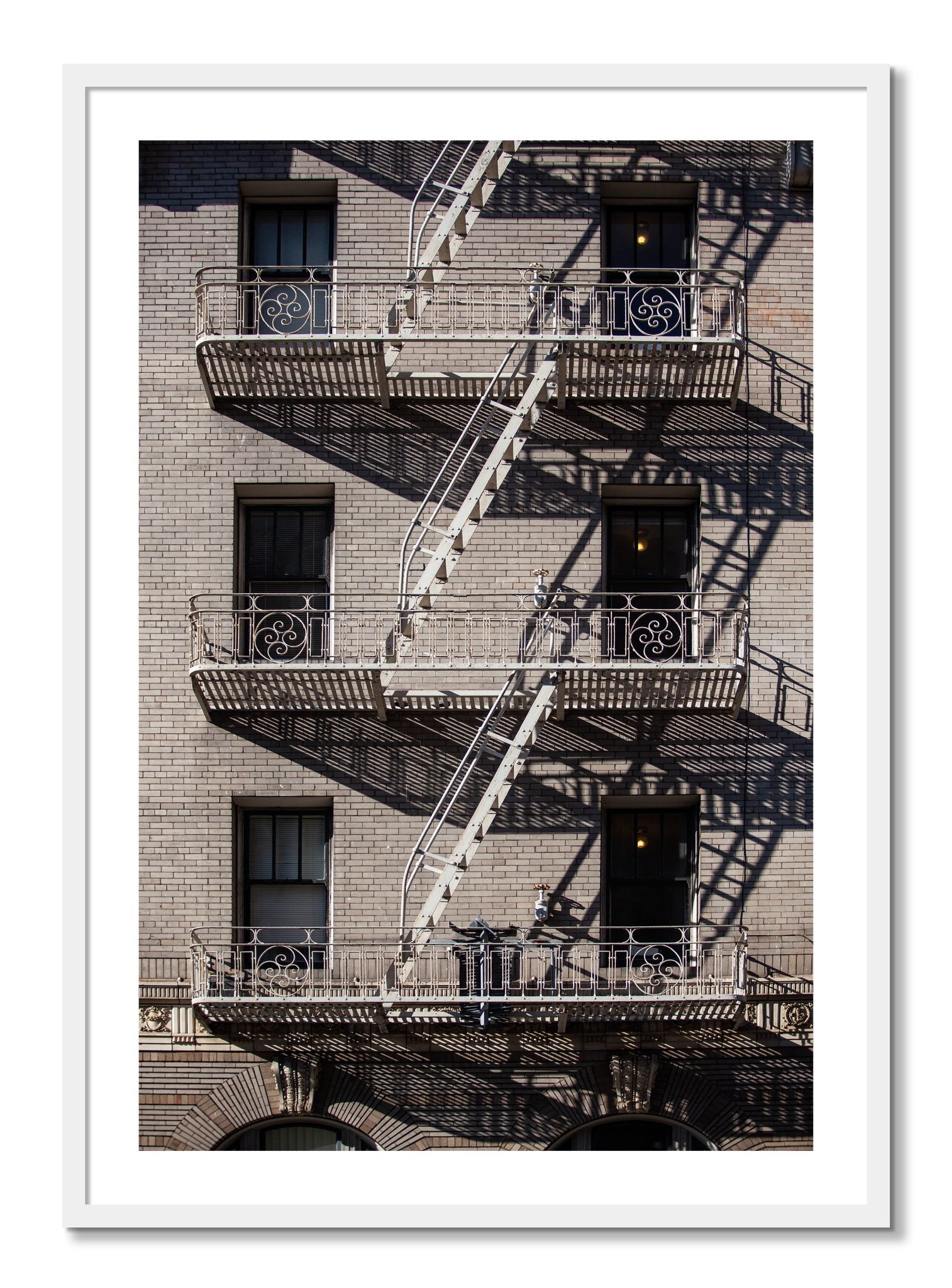Framed photograph of Escape by Dylan Ozanich, White frame, Borders