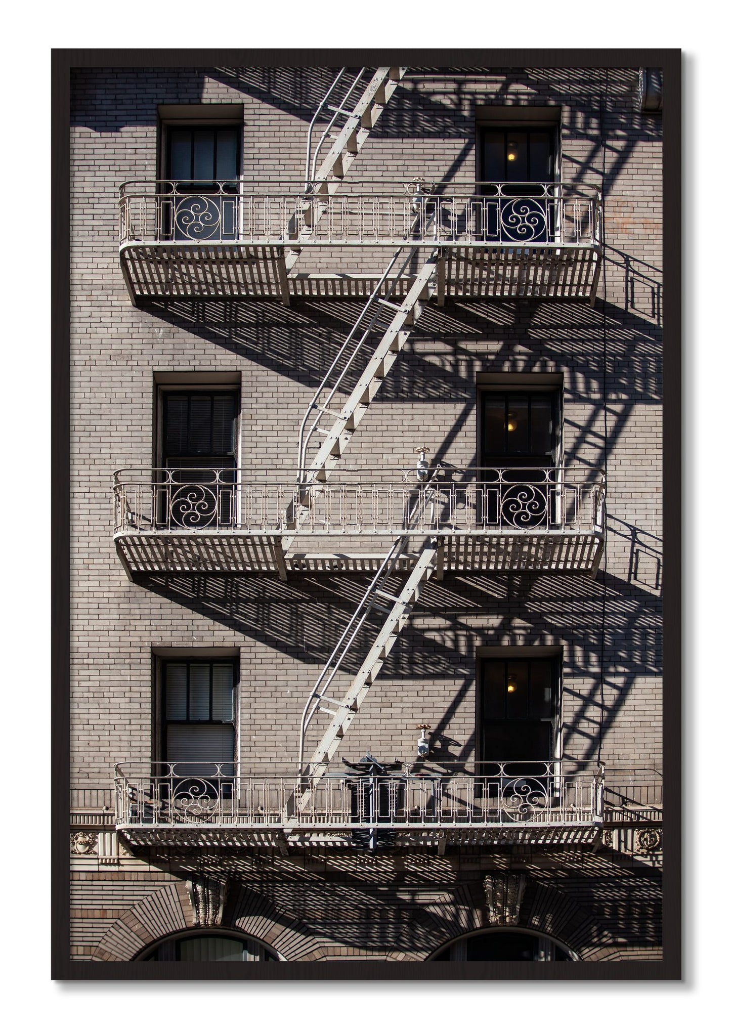 Framed photograph of Escape by Dylan Ozanich, Black Walnut frame, Full Bleed