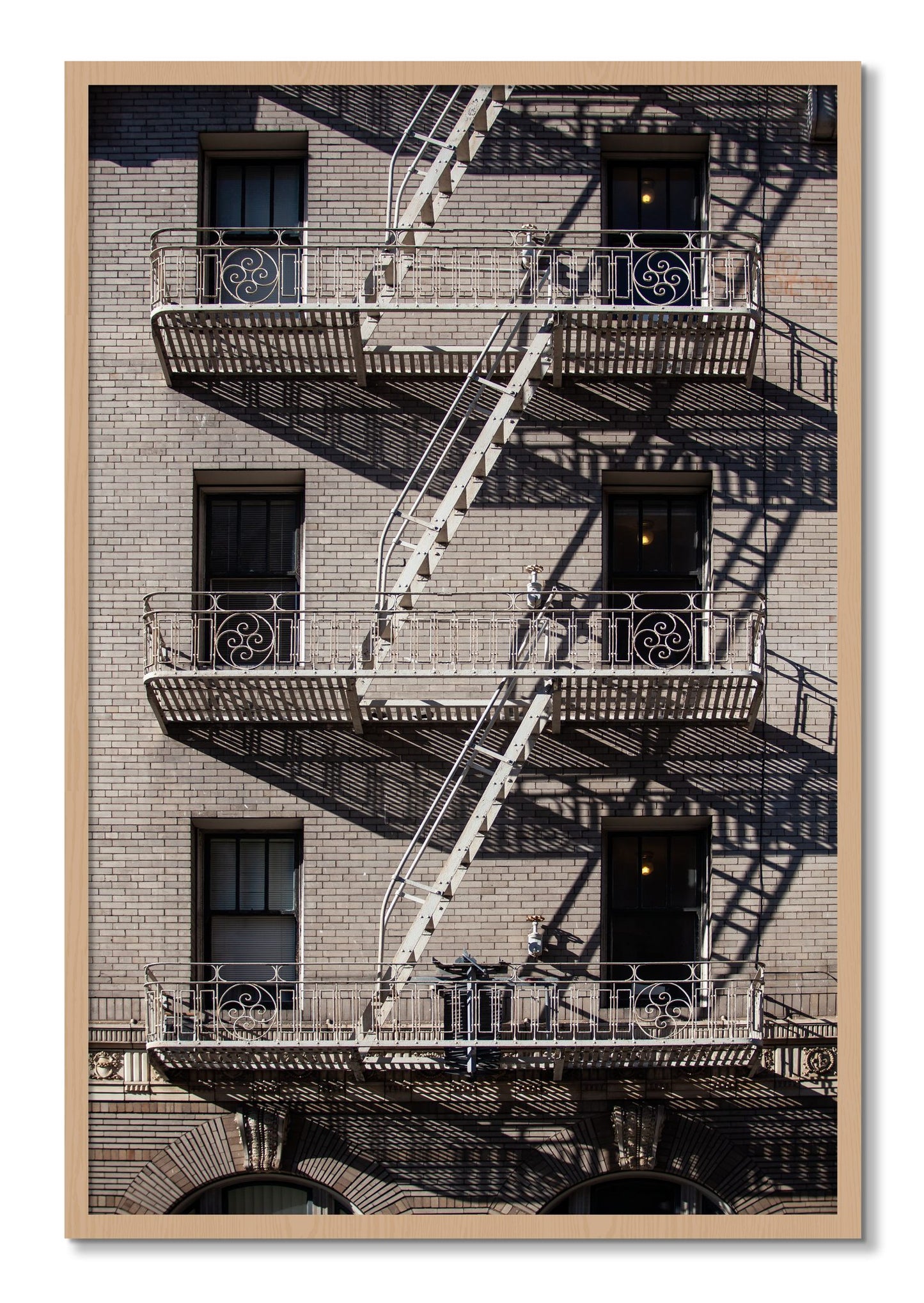 Framed photograph of Escape by Dylan Ozanich, Oak frame, Full Bleed