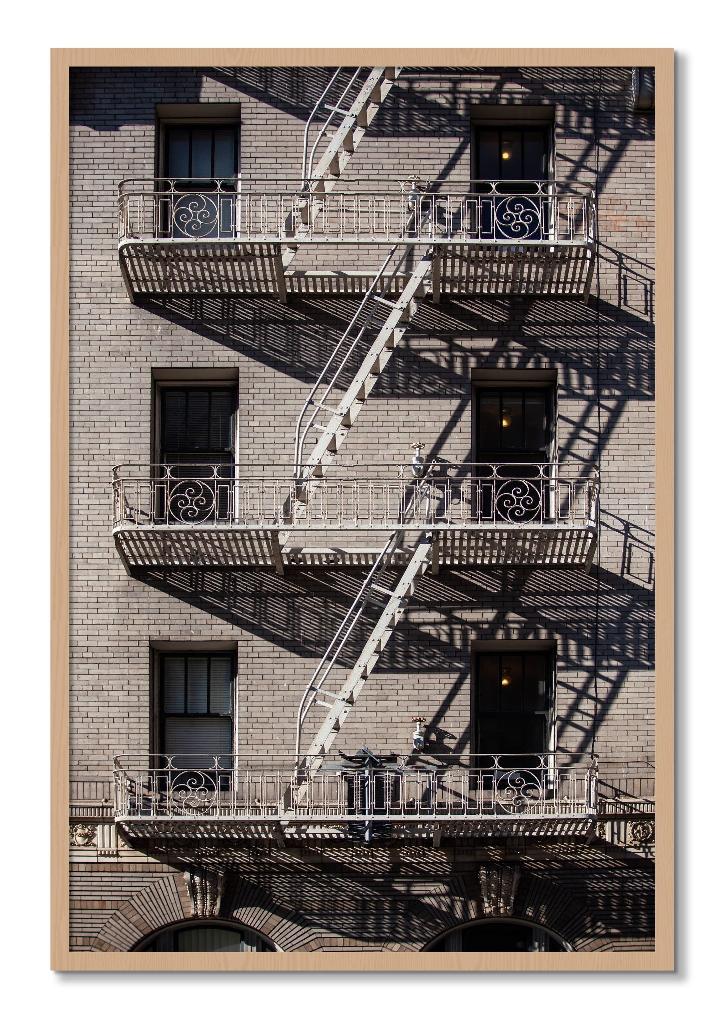 Framed photograph of Escape by Dylan Ozanich, Oak frame, Full Bleed