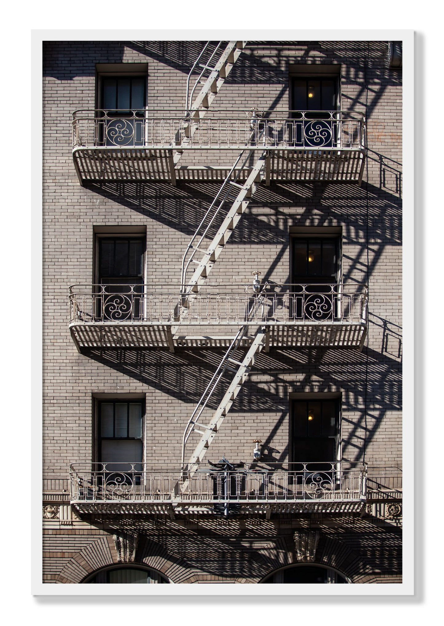 Framed photograph of Escape by Dylan Ozanich, White frame, Full Bleed