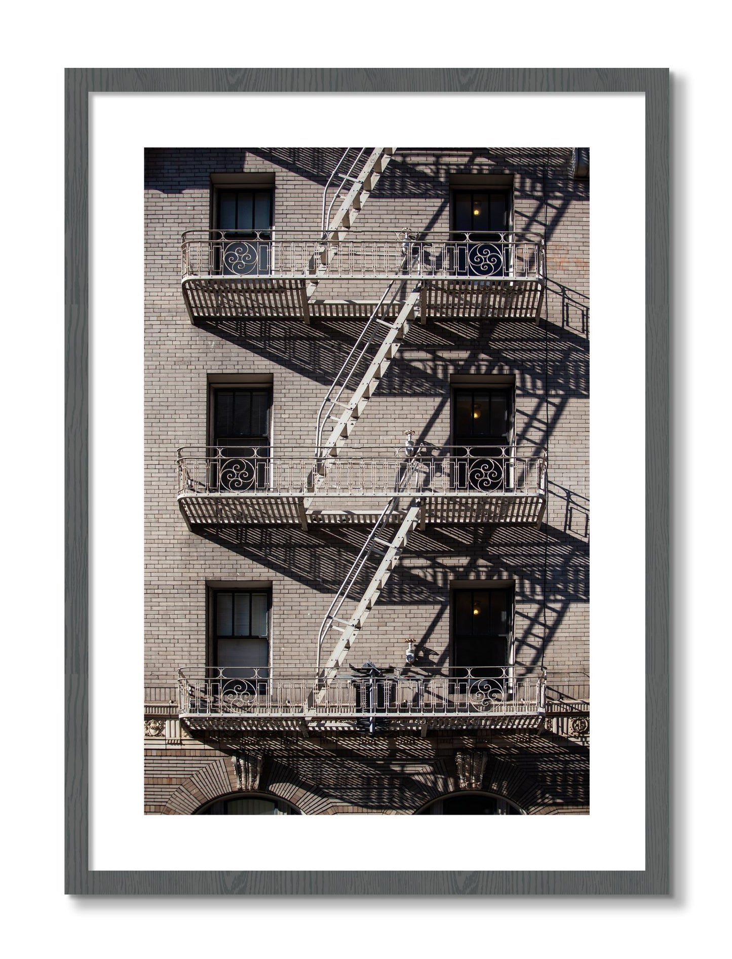 Framed photograph of Escape by Dylan Ozanich, Grey frame, Borders