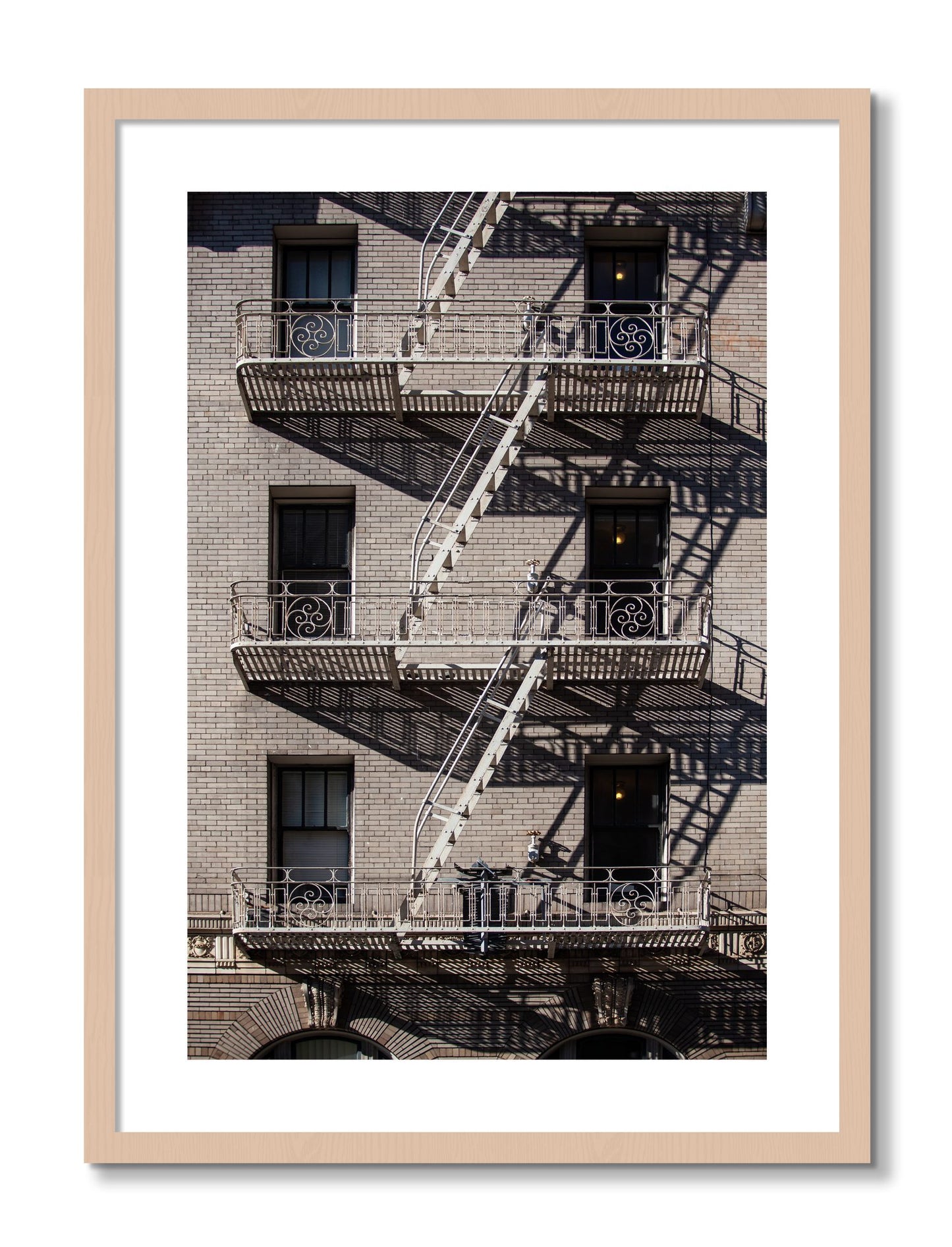 Framed photograph of Escape by Dylan Ozanich, Maple frame, Borders