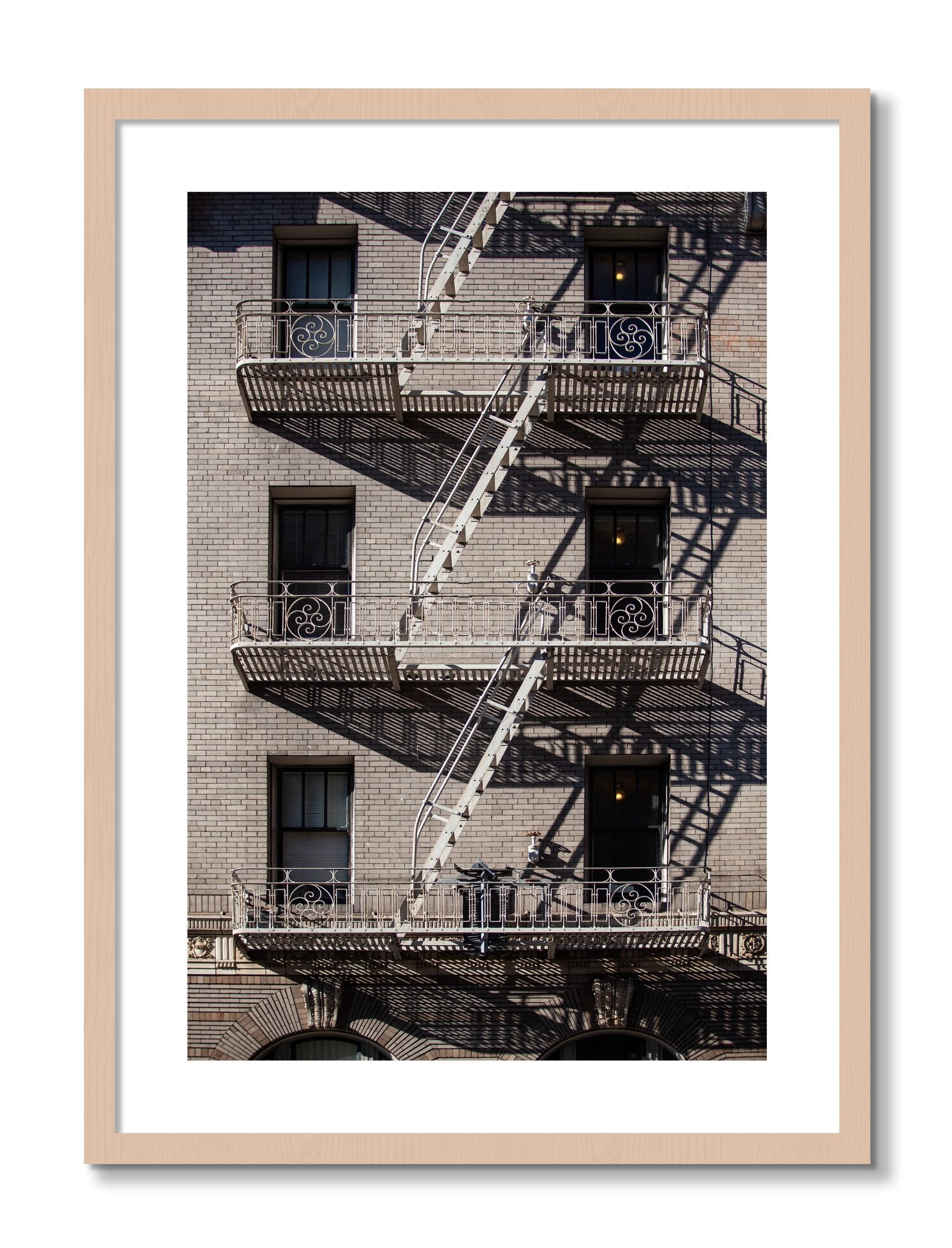 Framed photograph of Escape by Dylan Ozanich, Maple frame, Borders