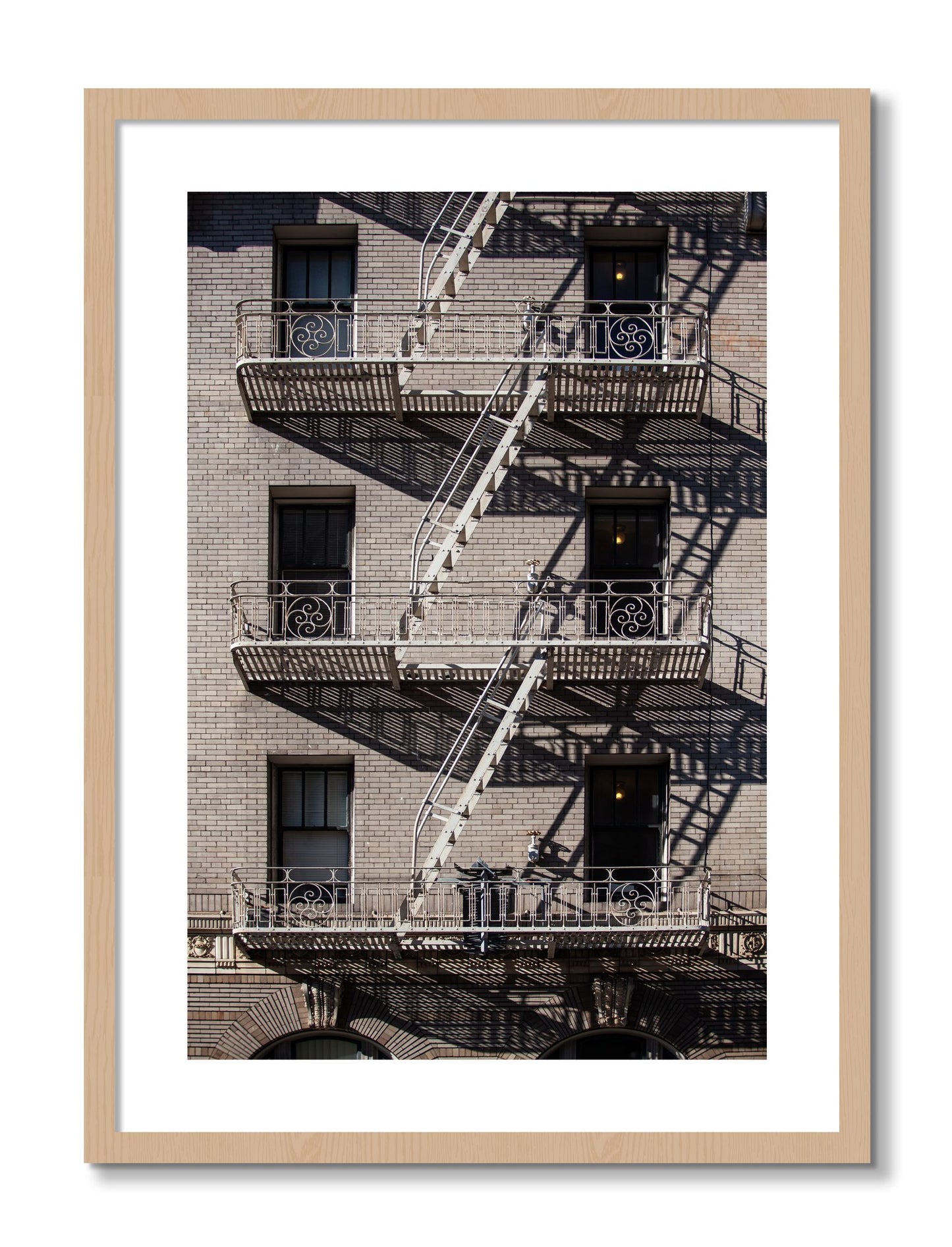 Framed photograph of Escape by Dylan Ozanich, Oak frame, Borders