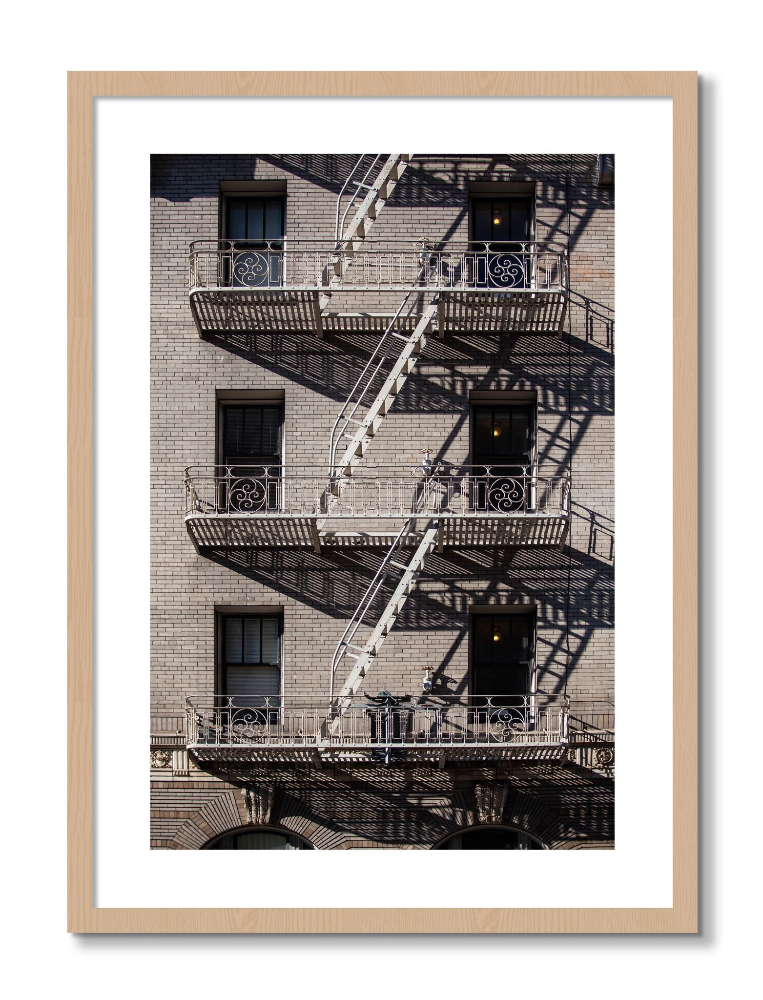 Framed photograph of Escape by Dylan Ozanich, Oak frame, Borders