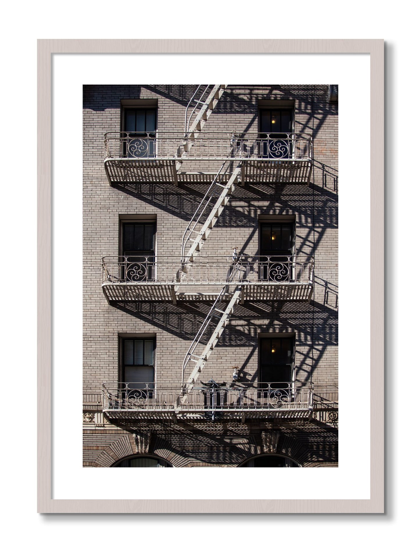 Framed photograph of Escape by Dylan Ozanich, White Maple frame, Borders