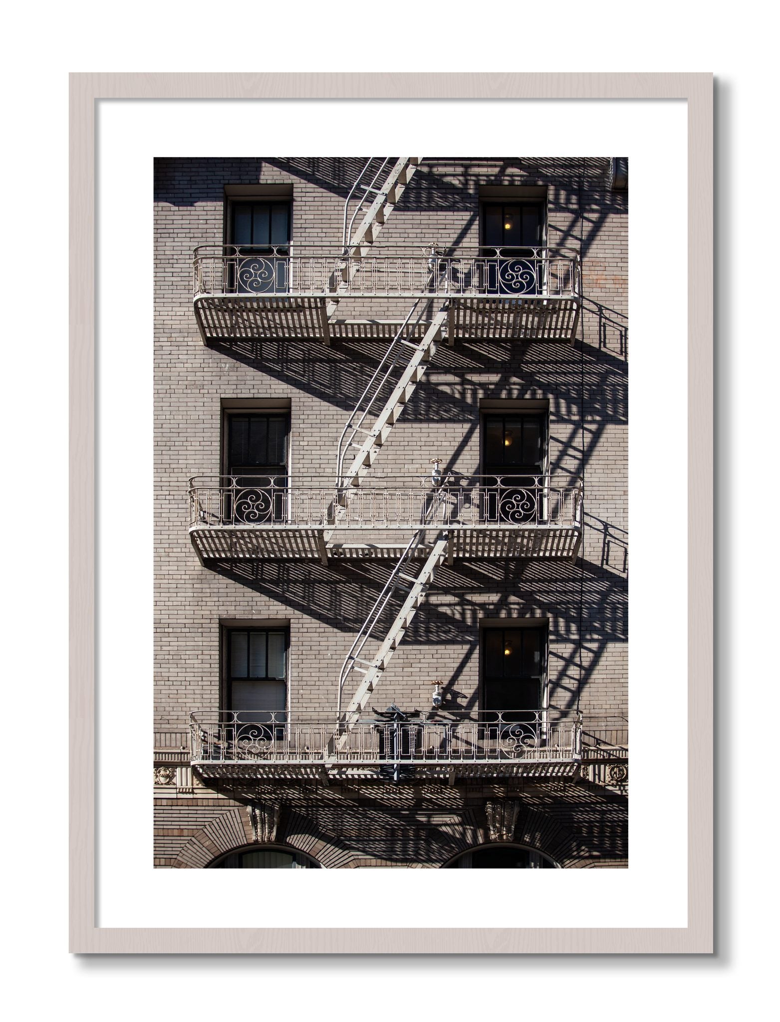 Framed photograph of Escape by Dylan Ozanich, White Maple frame, Borders