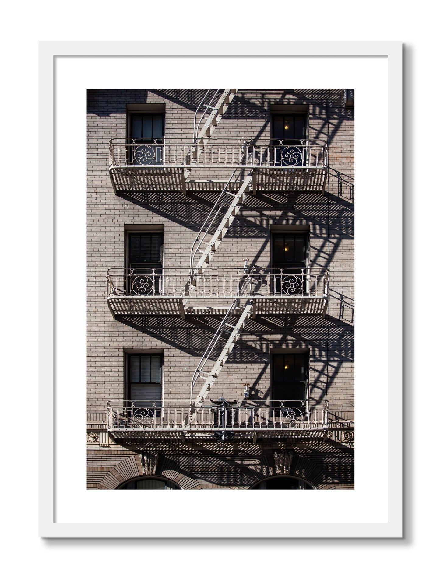 Framed photograph of Escape by Dylan Ozanich, White frame, Borders