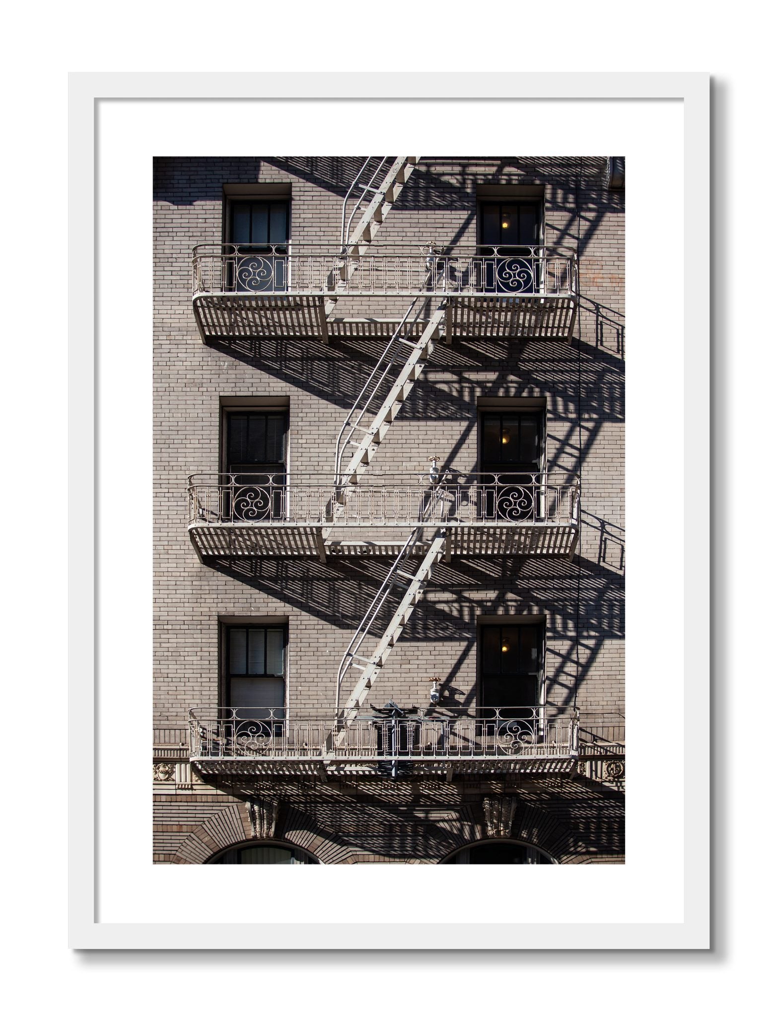 Framed photograph of Escape by Dylan Ozanich, White frame, Borders