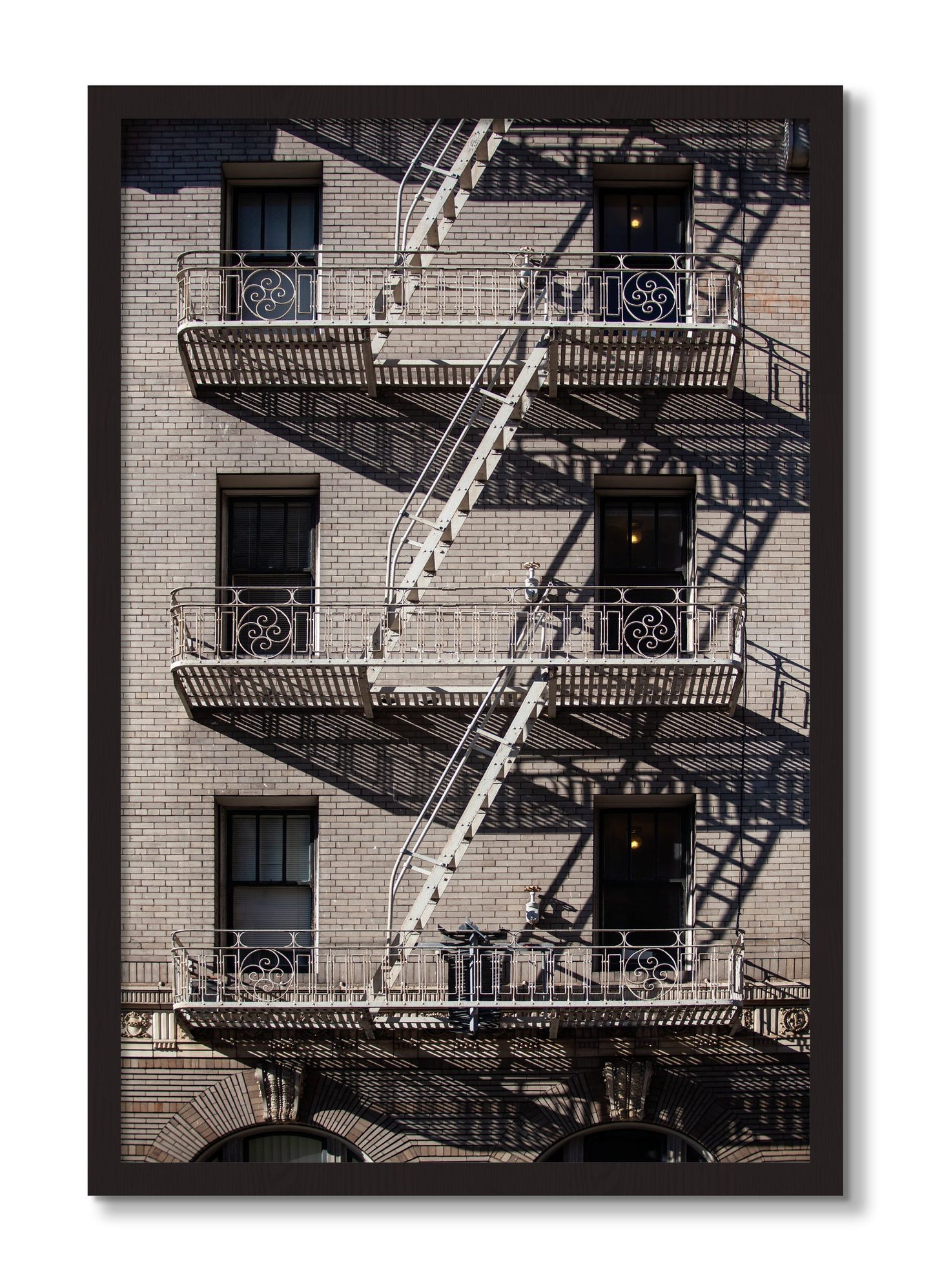 Framed photograph of Escape by Dylan Ozanich, Black Walnut frame, Full Bleed