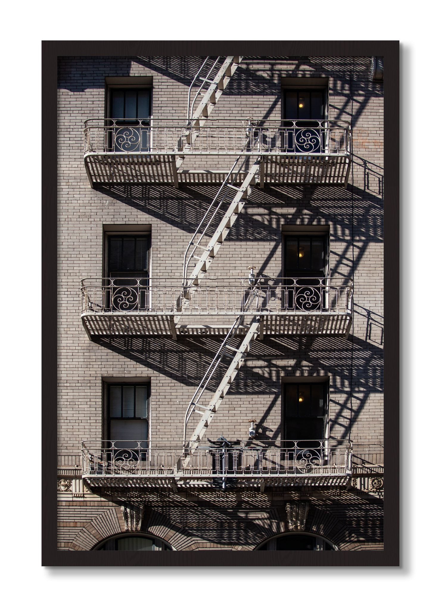 Framed photograph of Escape by Dylan Ozanich, Black Walnut frame, Full Bleed