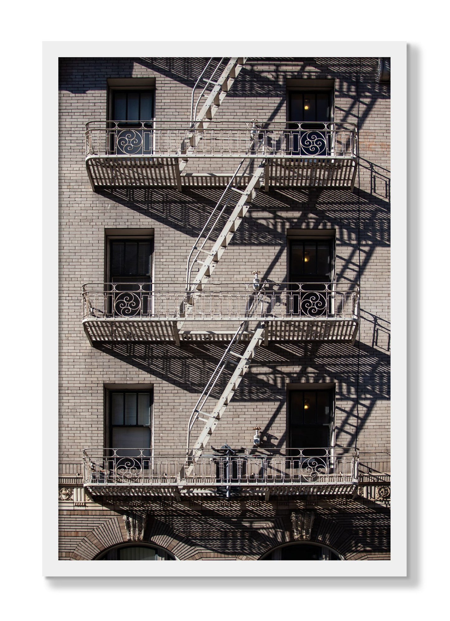 Framed photograph of Escape by Dylan Ozanich, White frame, Full Bleed