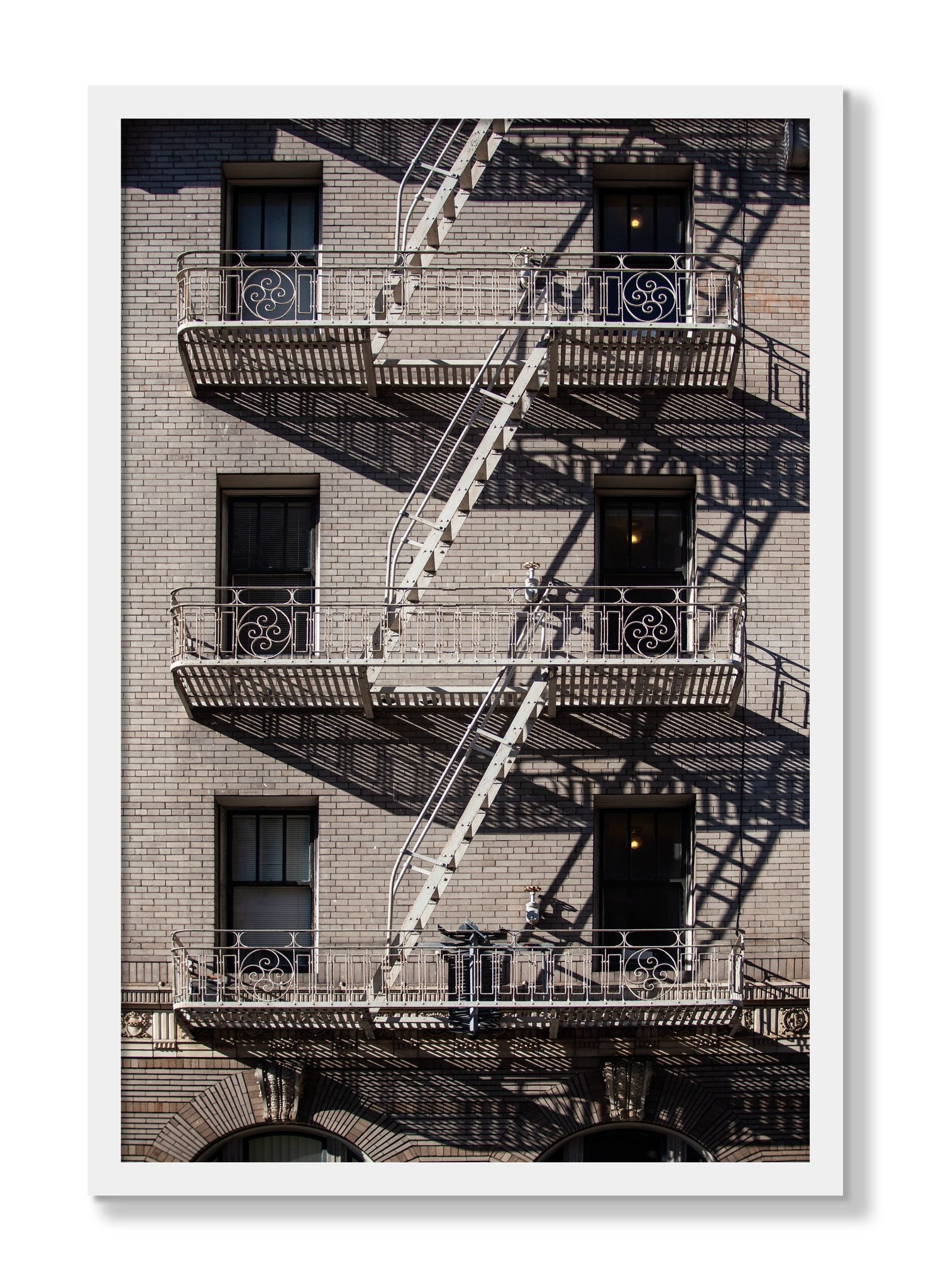 Framed photograph of Escape by Dylan Ozanich, White frame, Full Bleed
