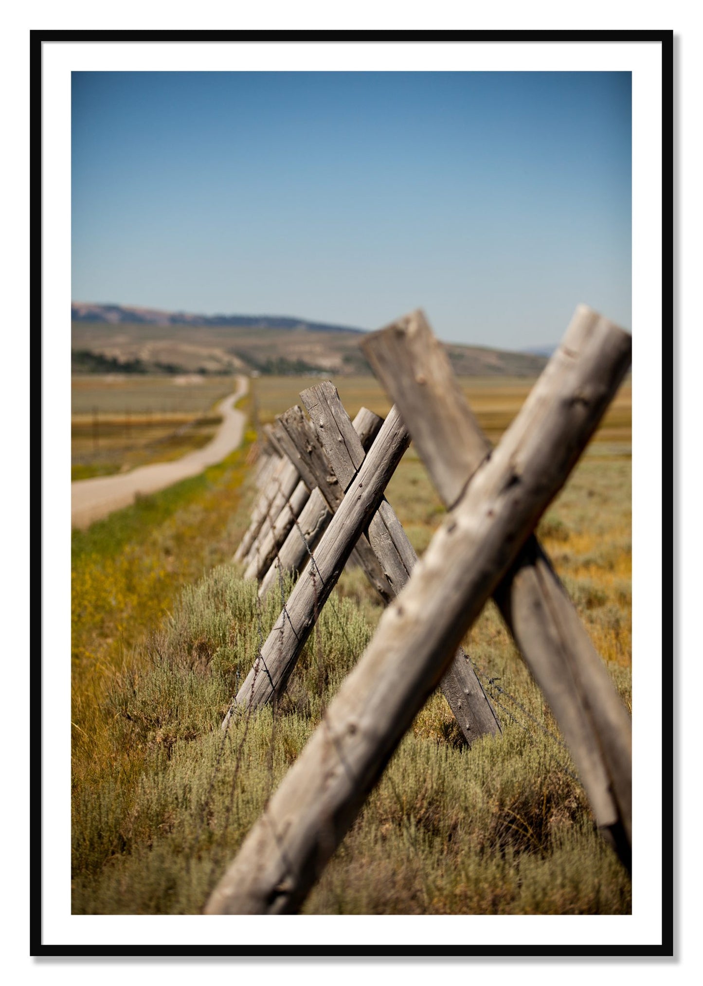 Framed photograph of Exit Zero by Dylan Ozanich, Black frame, Borders