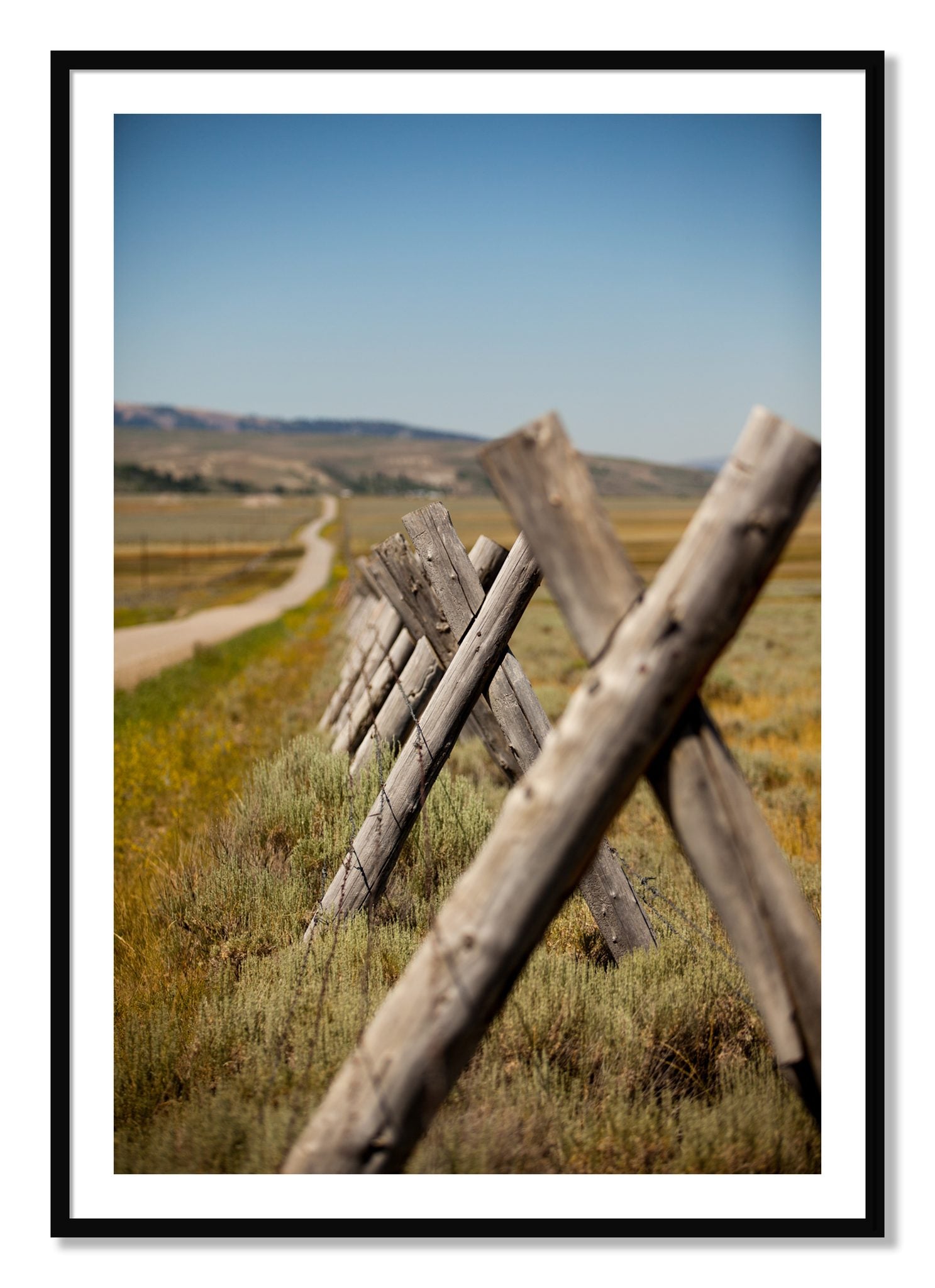 Framed photograph of Exit Zero by Dylan Ozanich, Black frame, Borders