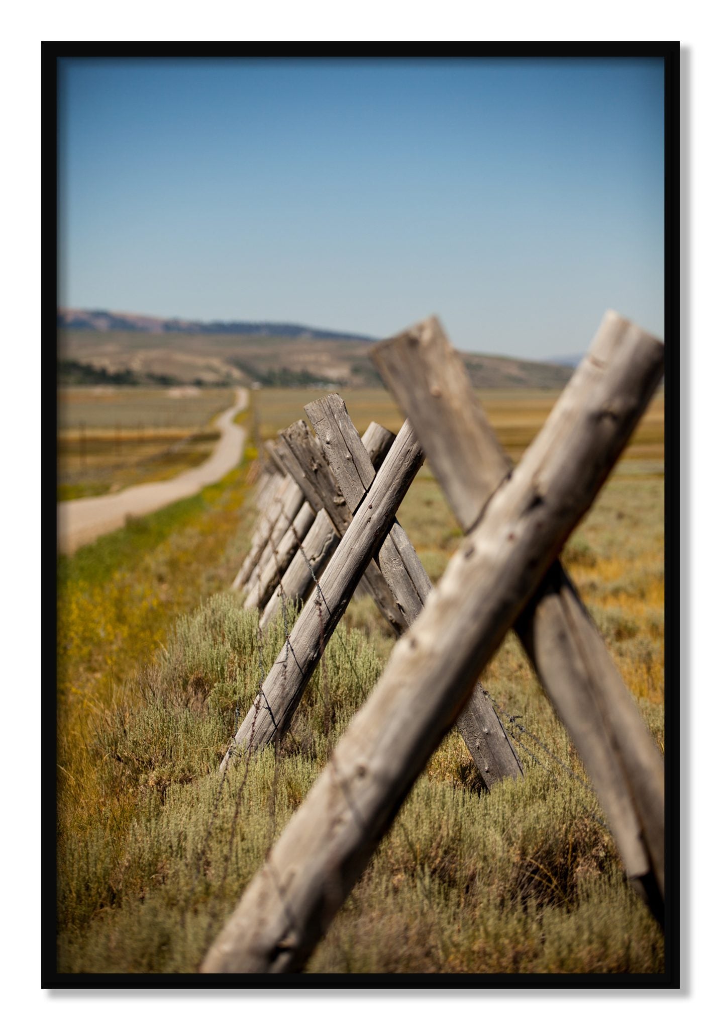 Framed photograph of Exit Zero by Dylan Ozanich, Black frame, Full Bleed