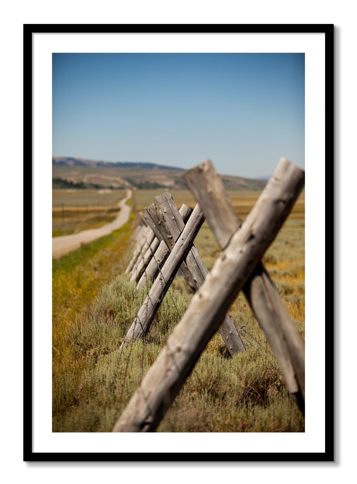 Framed photograph of Exit Zero by Dylan Ozanich, Black frame, Borders