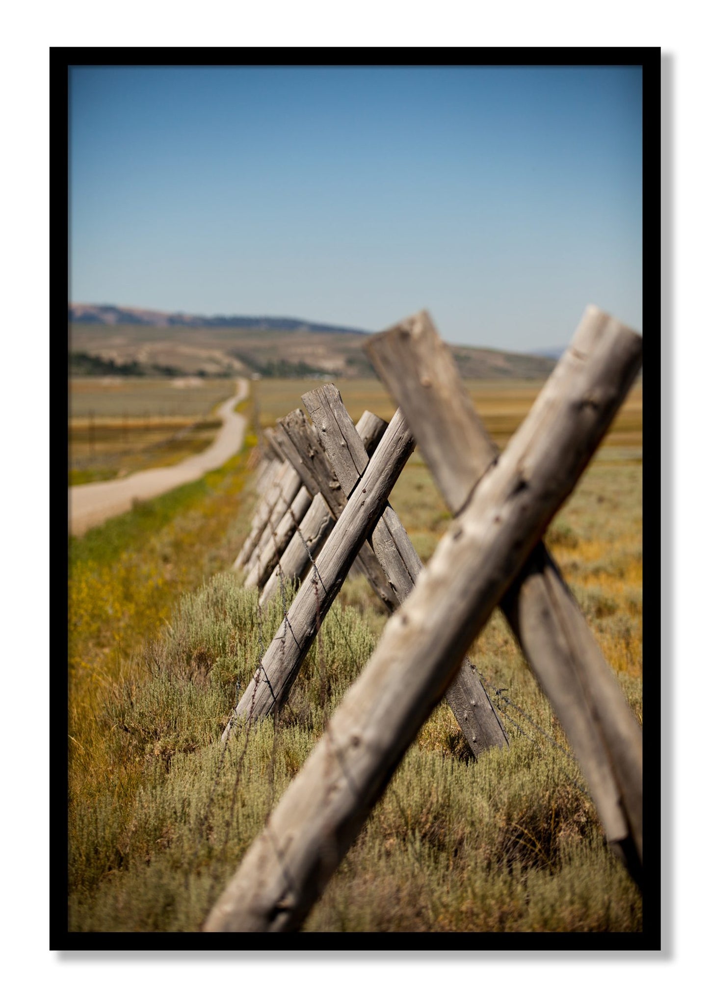 Framed photograph of Exit Zero by Dylan Ozanich, Black frame, Full Bleed