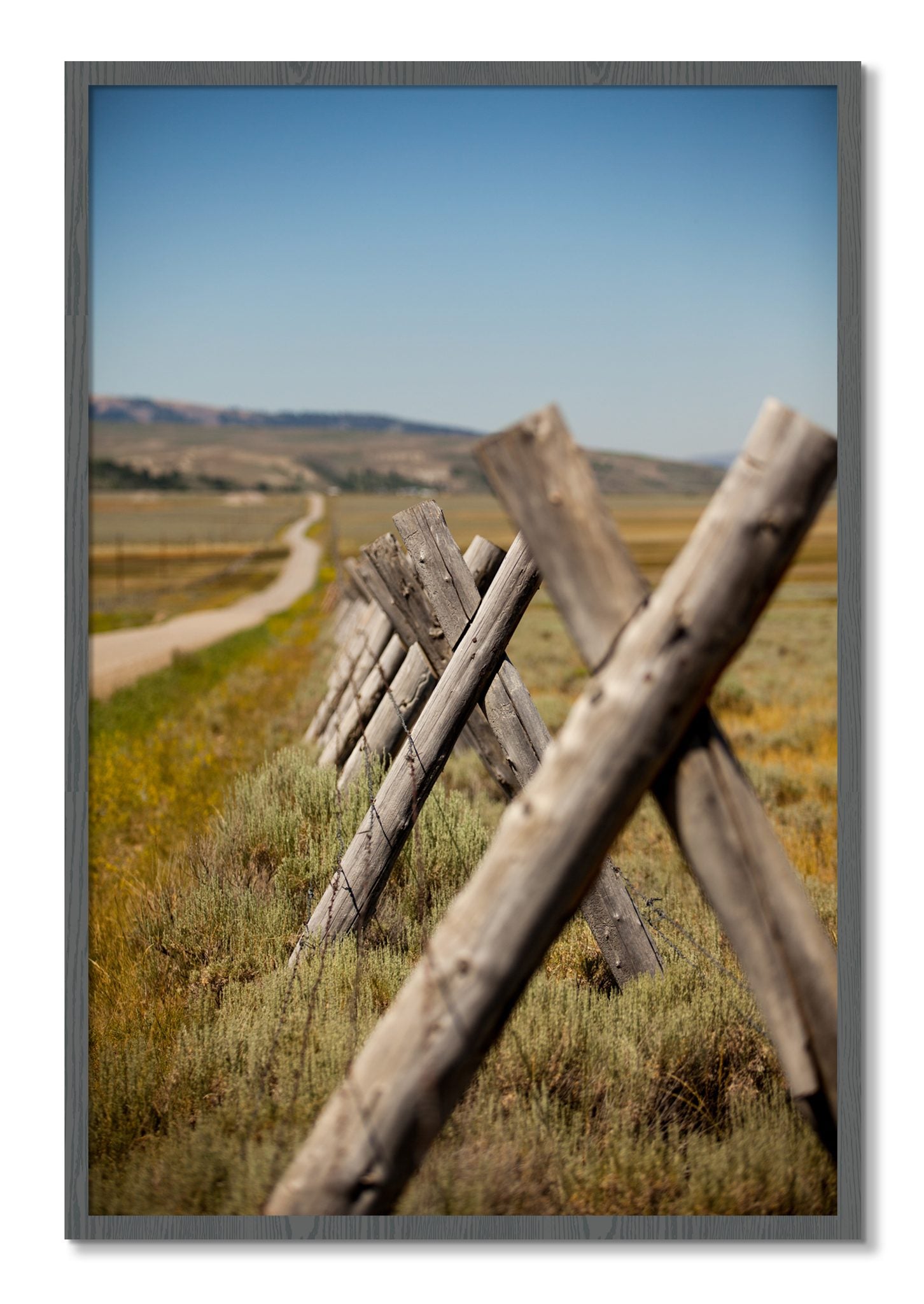 Framed photograph of Exit Zero by Dylan Ozanich, Grey frame, Full Bleed