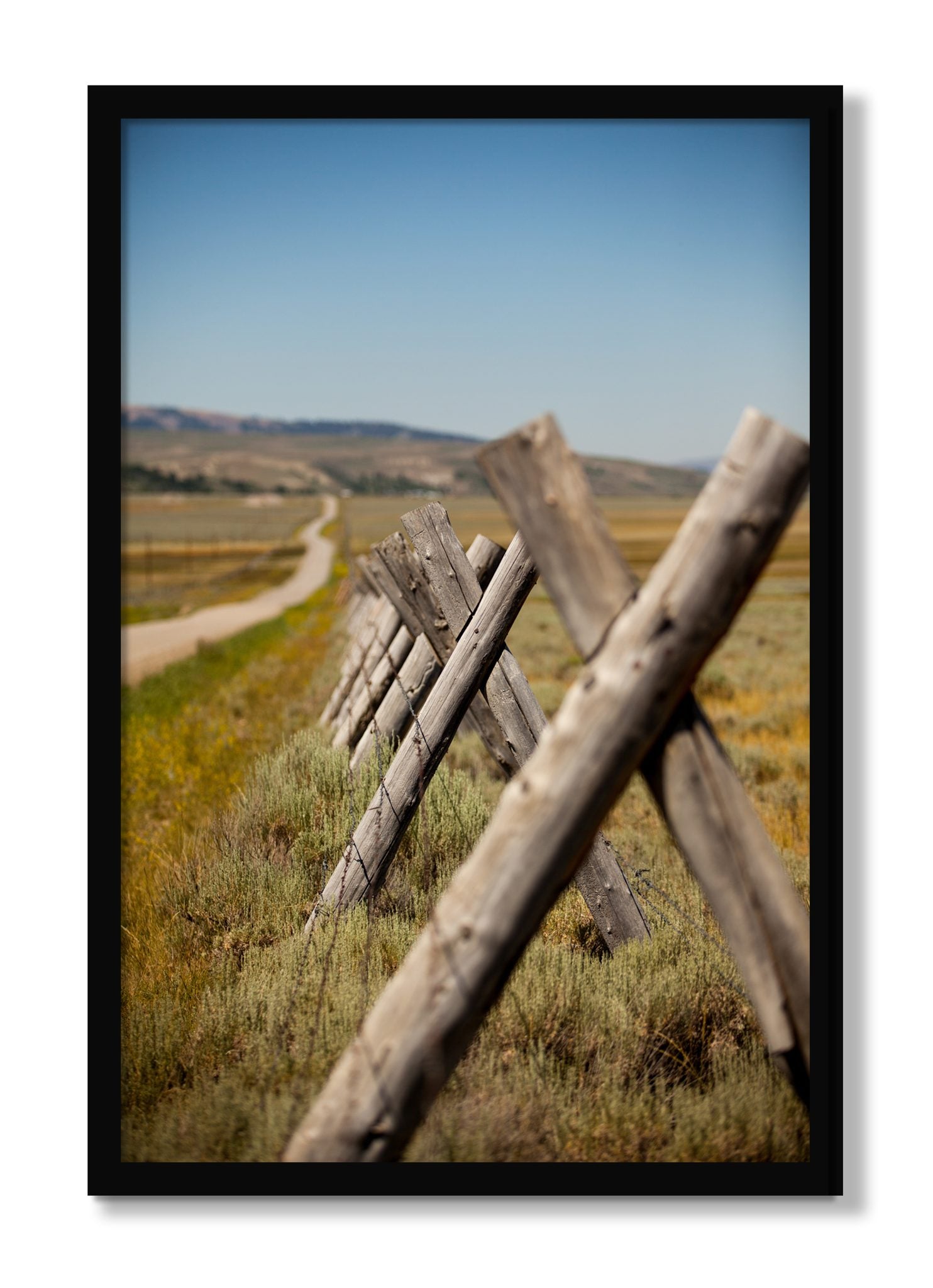 Framed photograph of Exit Zero by Dylan Ozanich, Black frame, Full Bleed