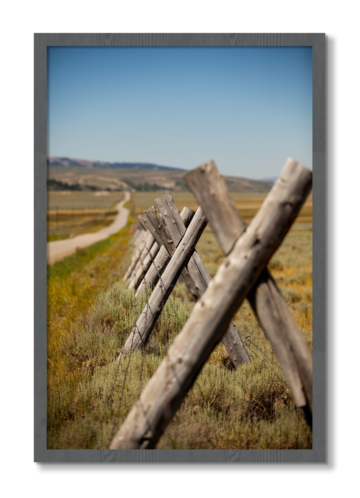 Framed photograph of Exit Zero by Dylan Ozanich, Grey frame, Full Bleed