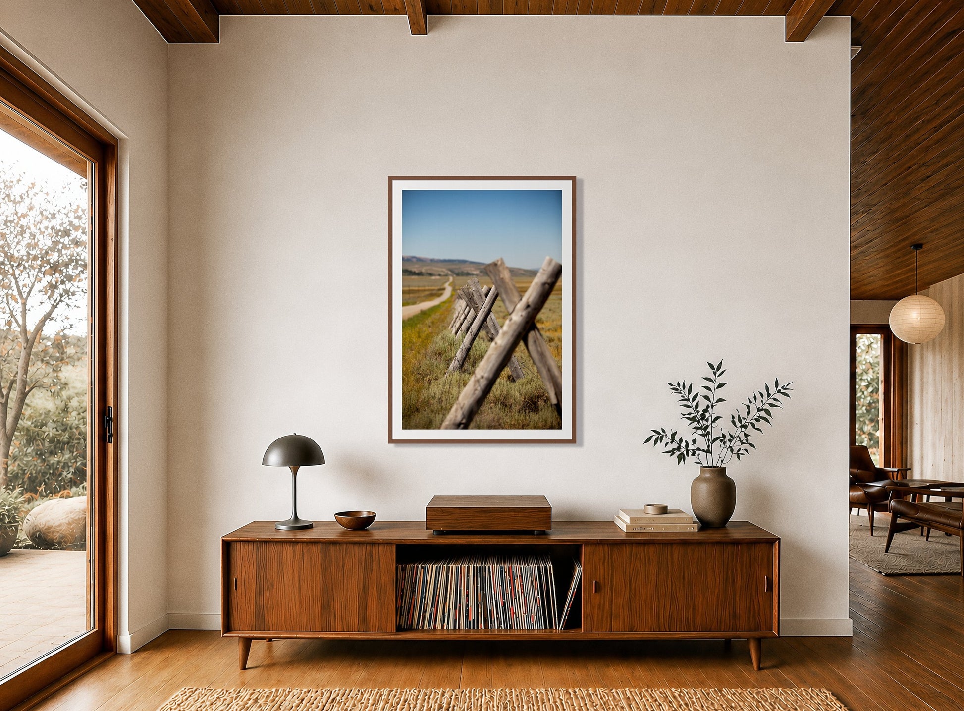 Framed photograph of Exit Zero by Dylan Ozanich displayed on a wall