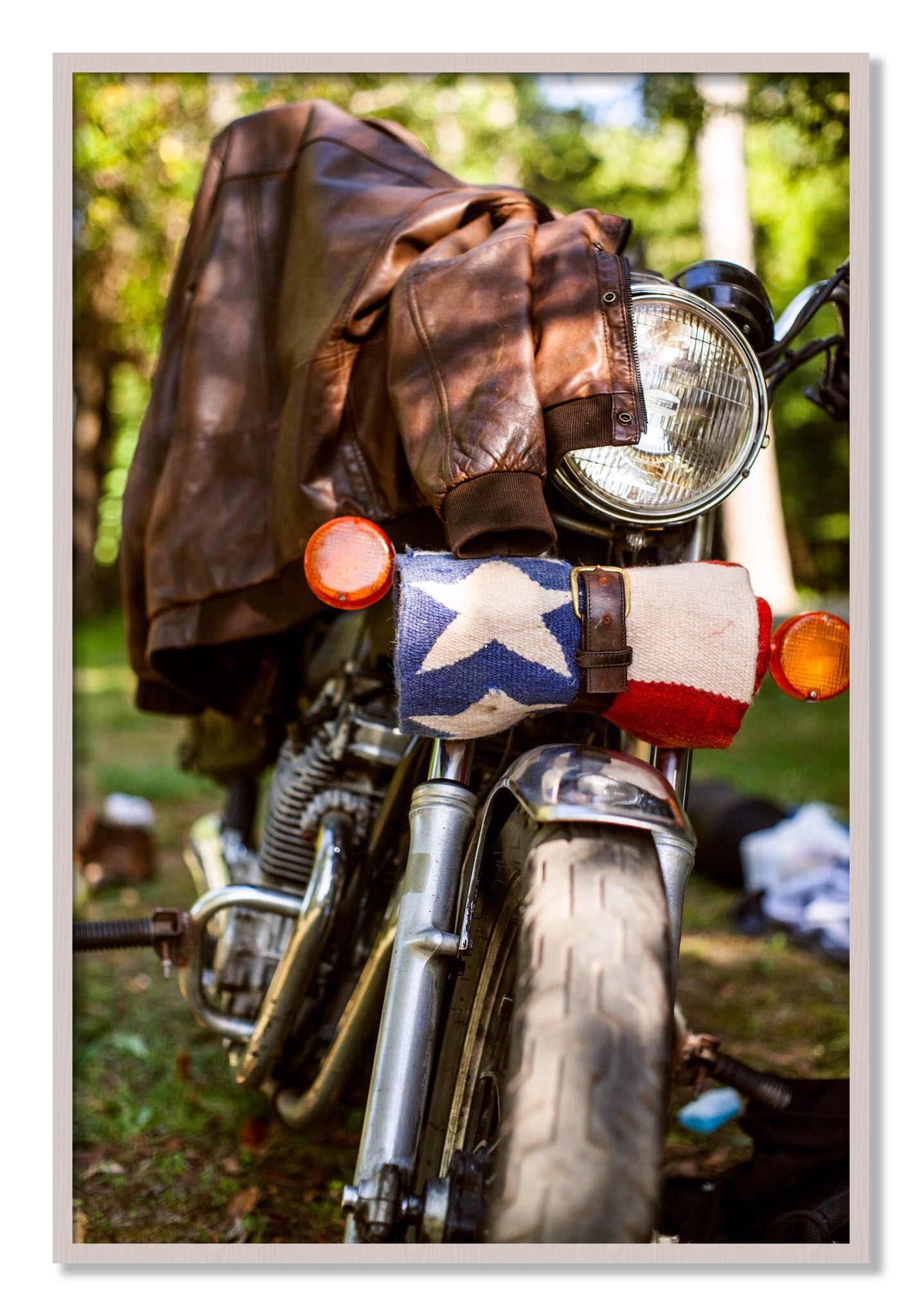 Framed photograph of Finding Main Street by Dylan Ozanich, White Maple frame, Full Bleed