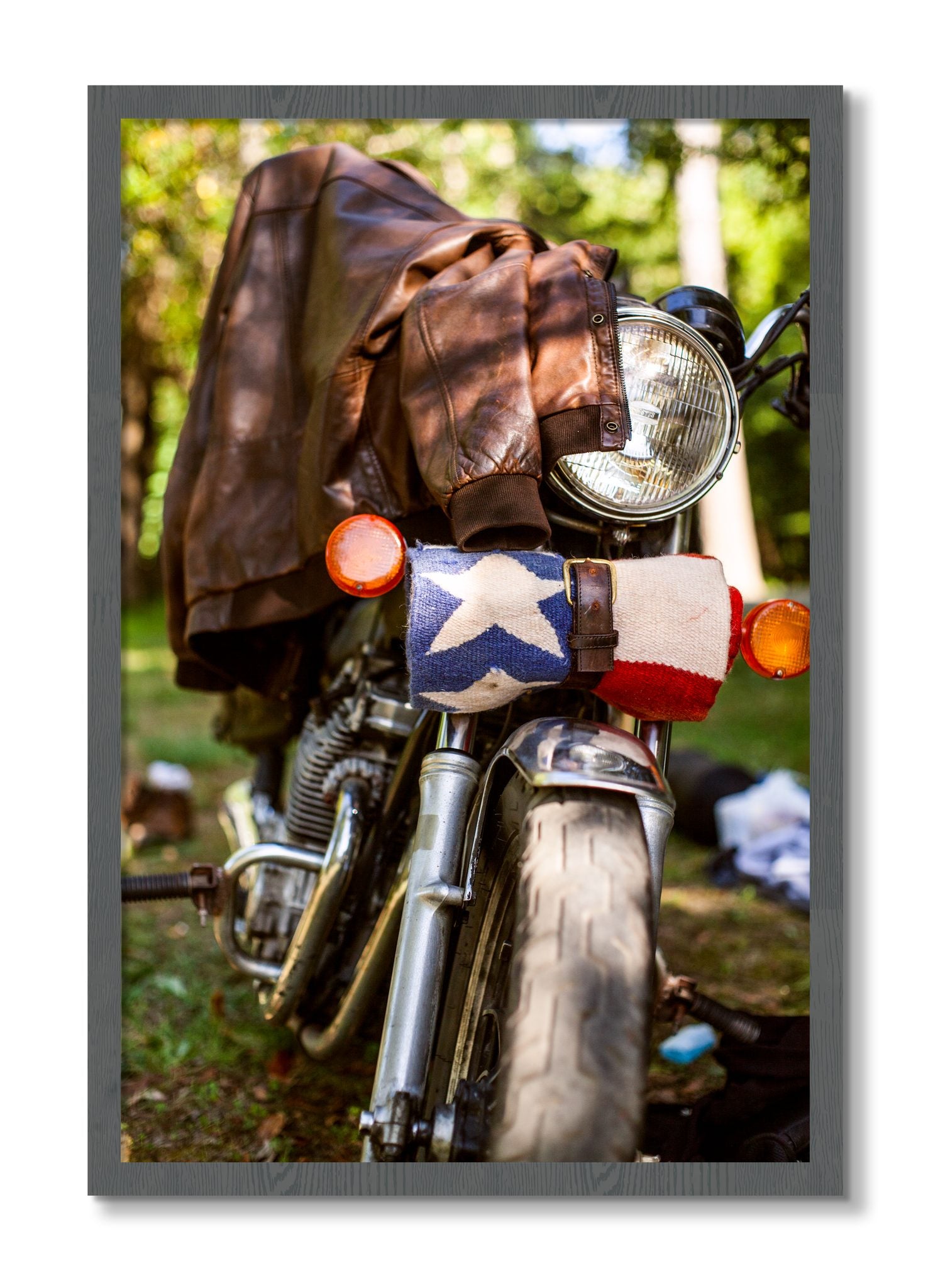 Framed photograph of Finding Main Street by Dylan Ozanich, Grey frame, Full Bleed