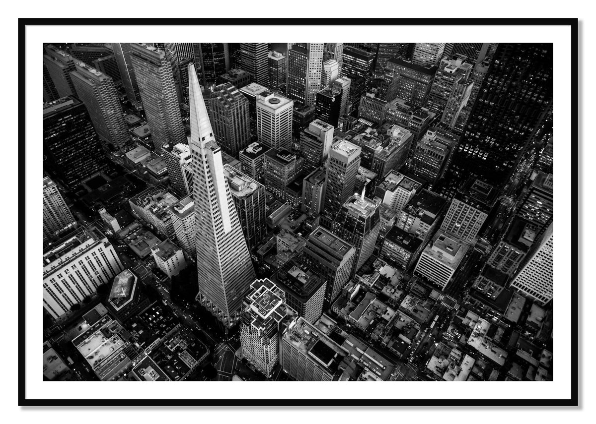 First Impressions by Dylan Ozanich, 40×60 print with a White Border in a Black frame